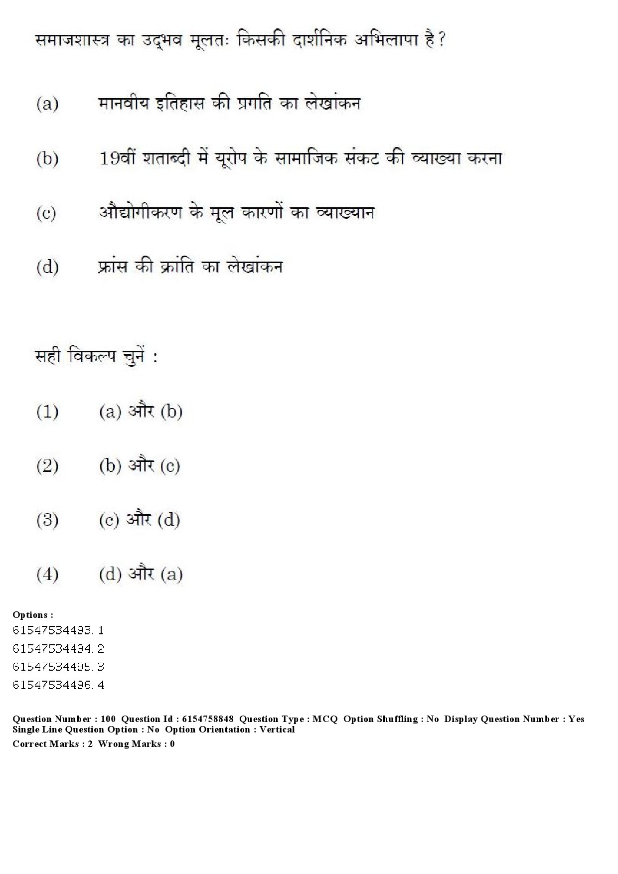 UGC NET Sociology Question Paper December 2019 93