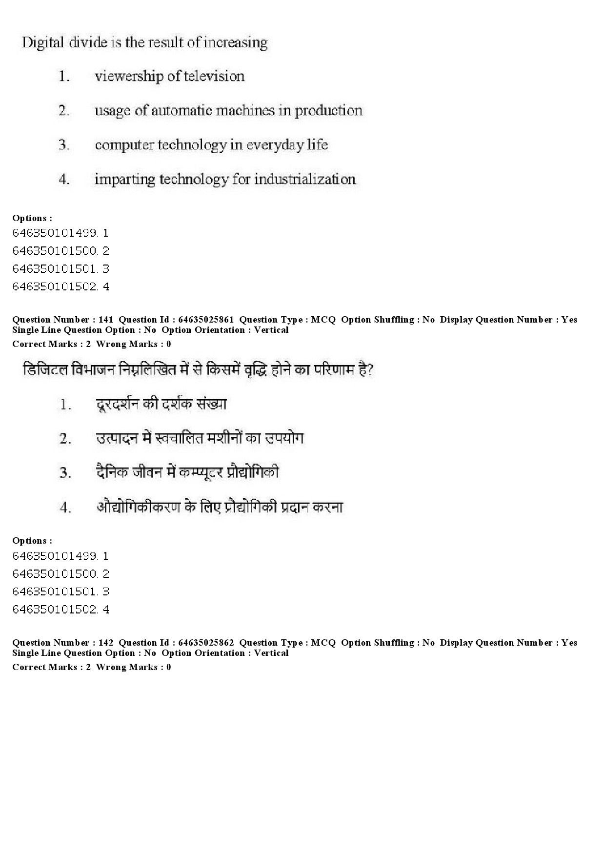 UGC NET Sociology Question Paper June 2019 131