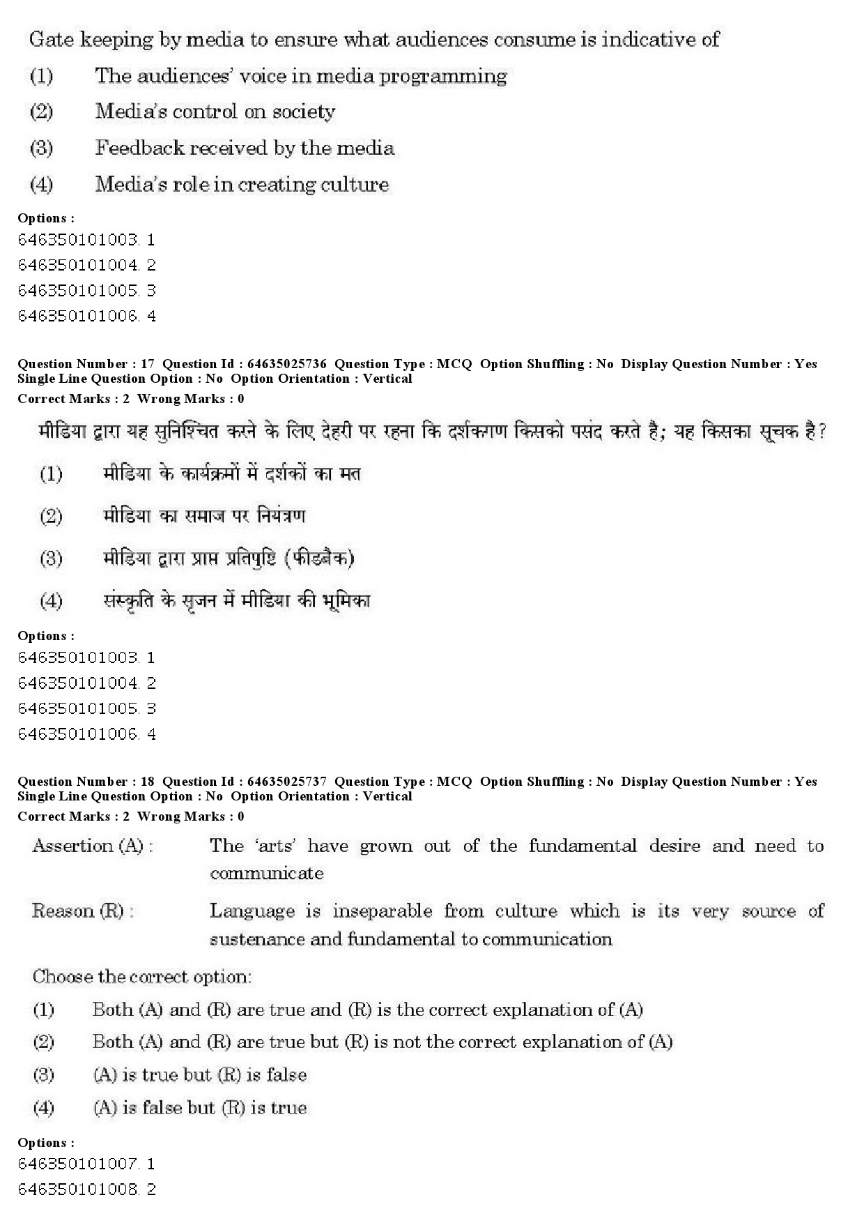 UGC NET Sociology Question Paper June 2019 14