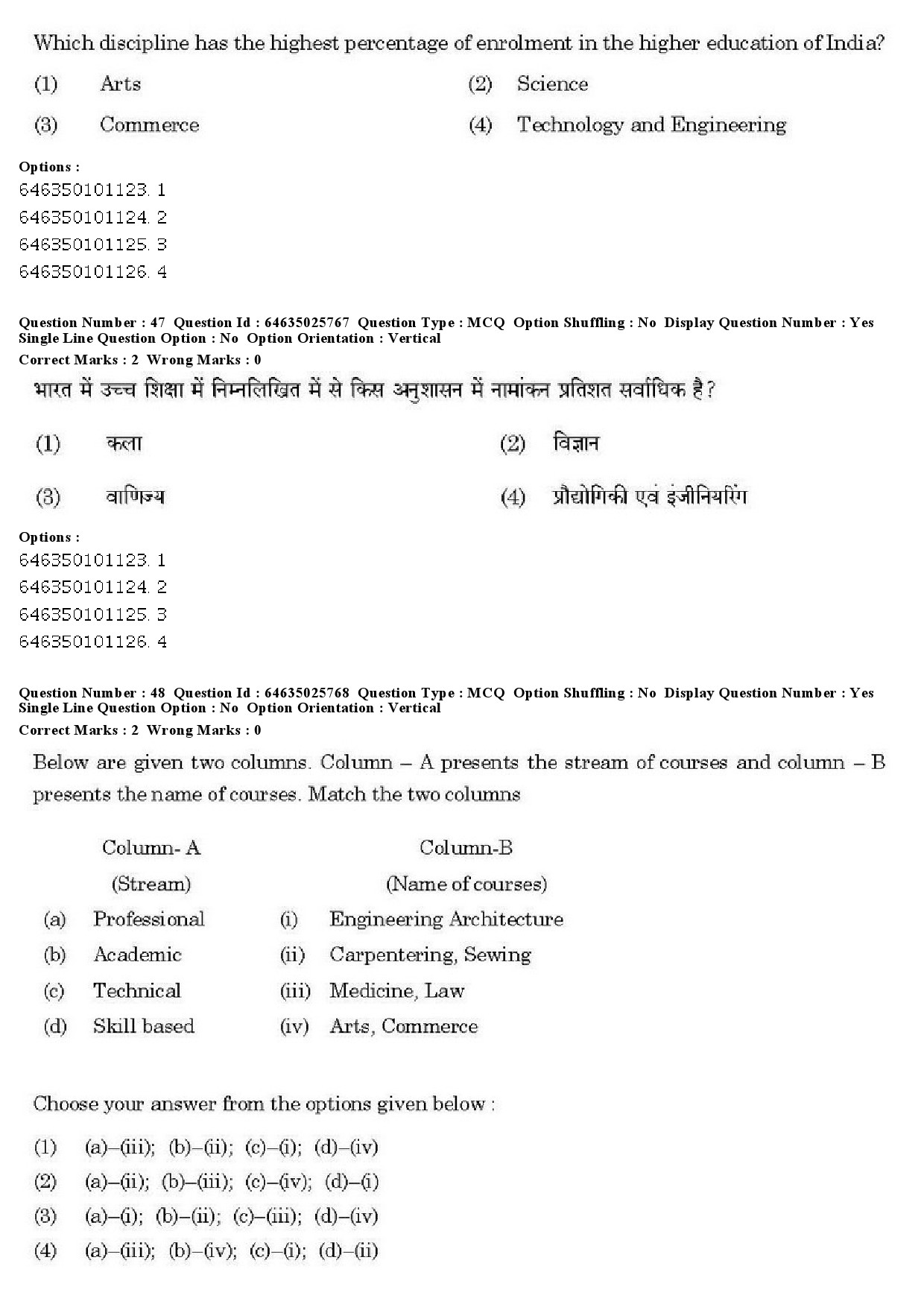 UGC NET Sociology Question Paper June 2019 36