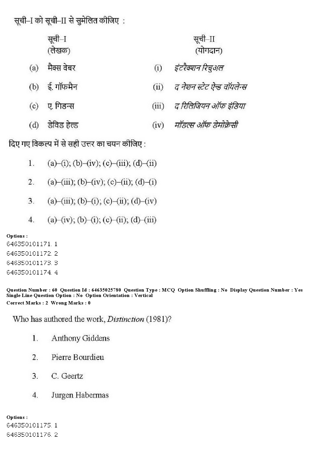 UGC NET Sociology Question Paper June 2019 49