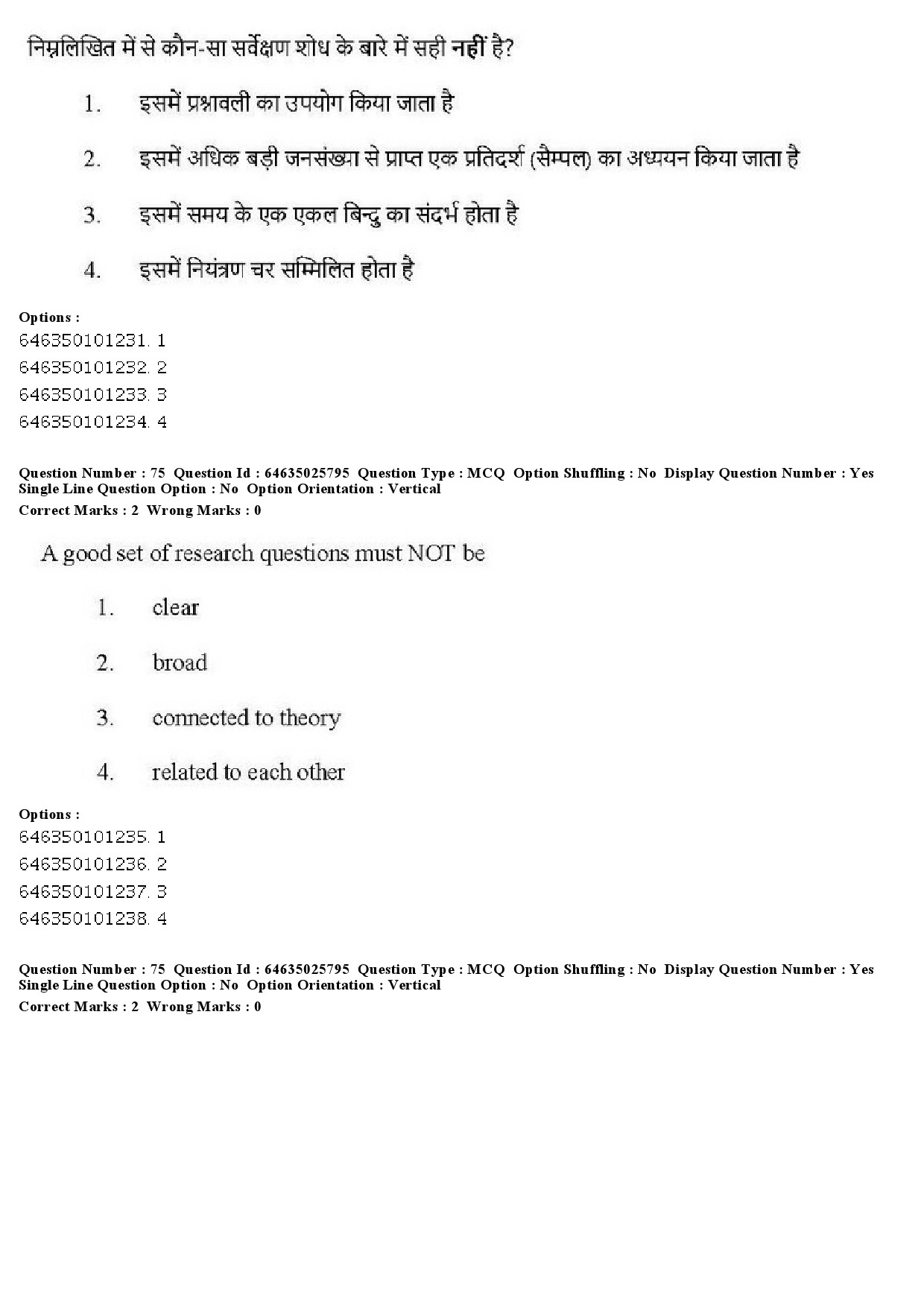 UGC NET Sociology Question Paper June 2019 64