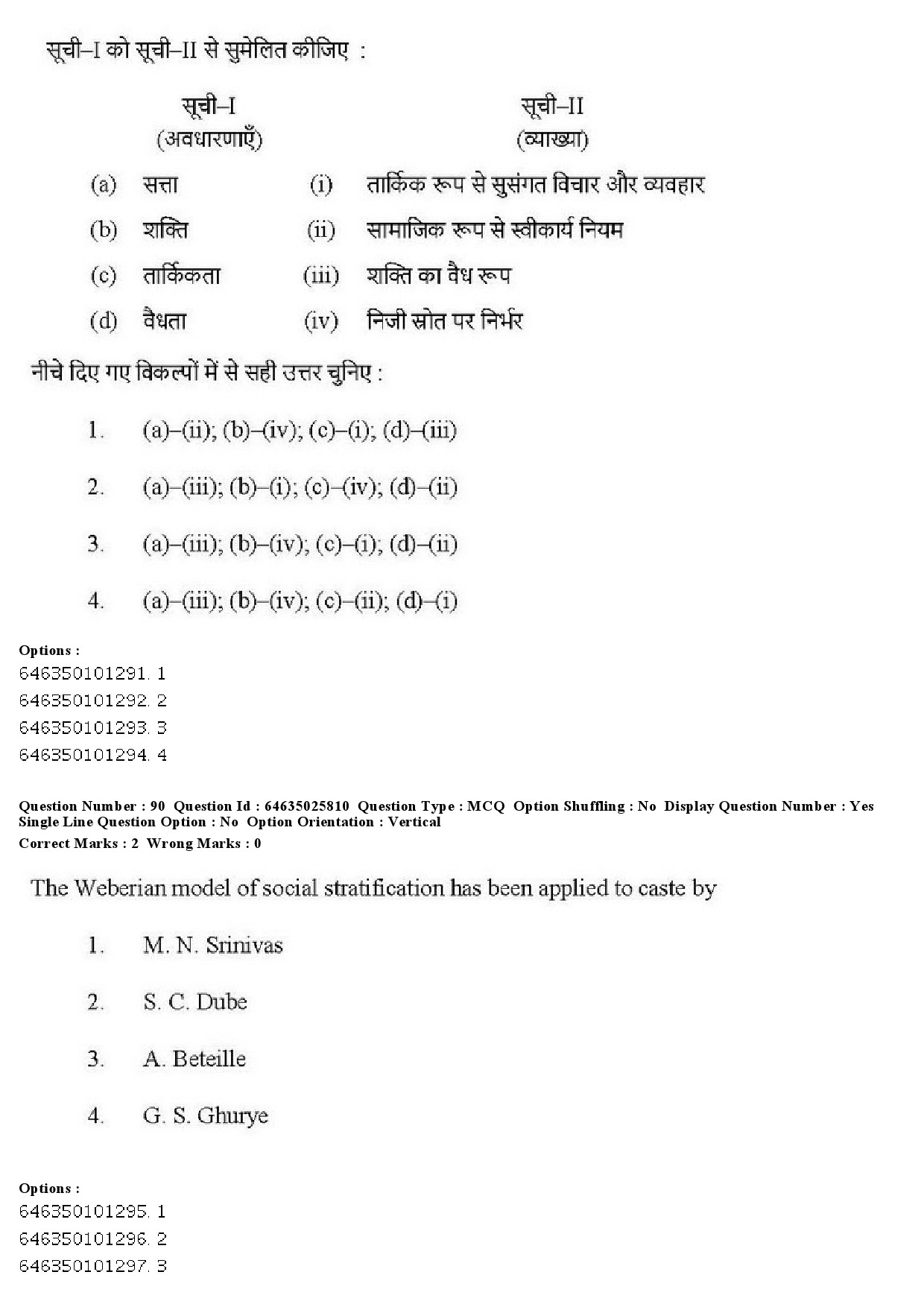 UGC NET Sociology Question Paper June 2019 79