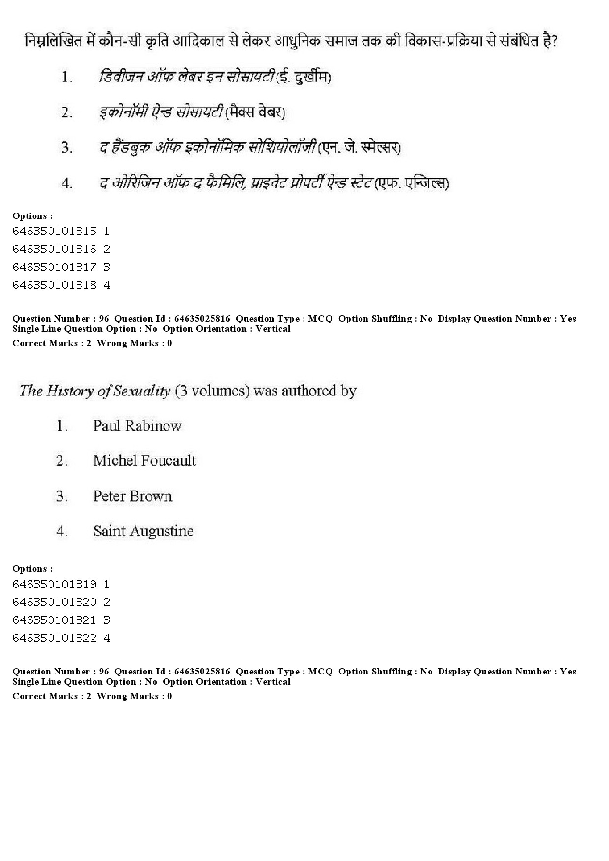 UGC NET Sociology Question Paper June 2019 85