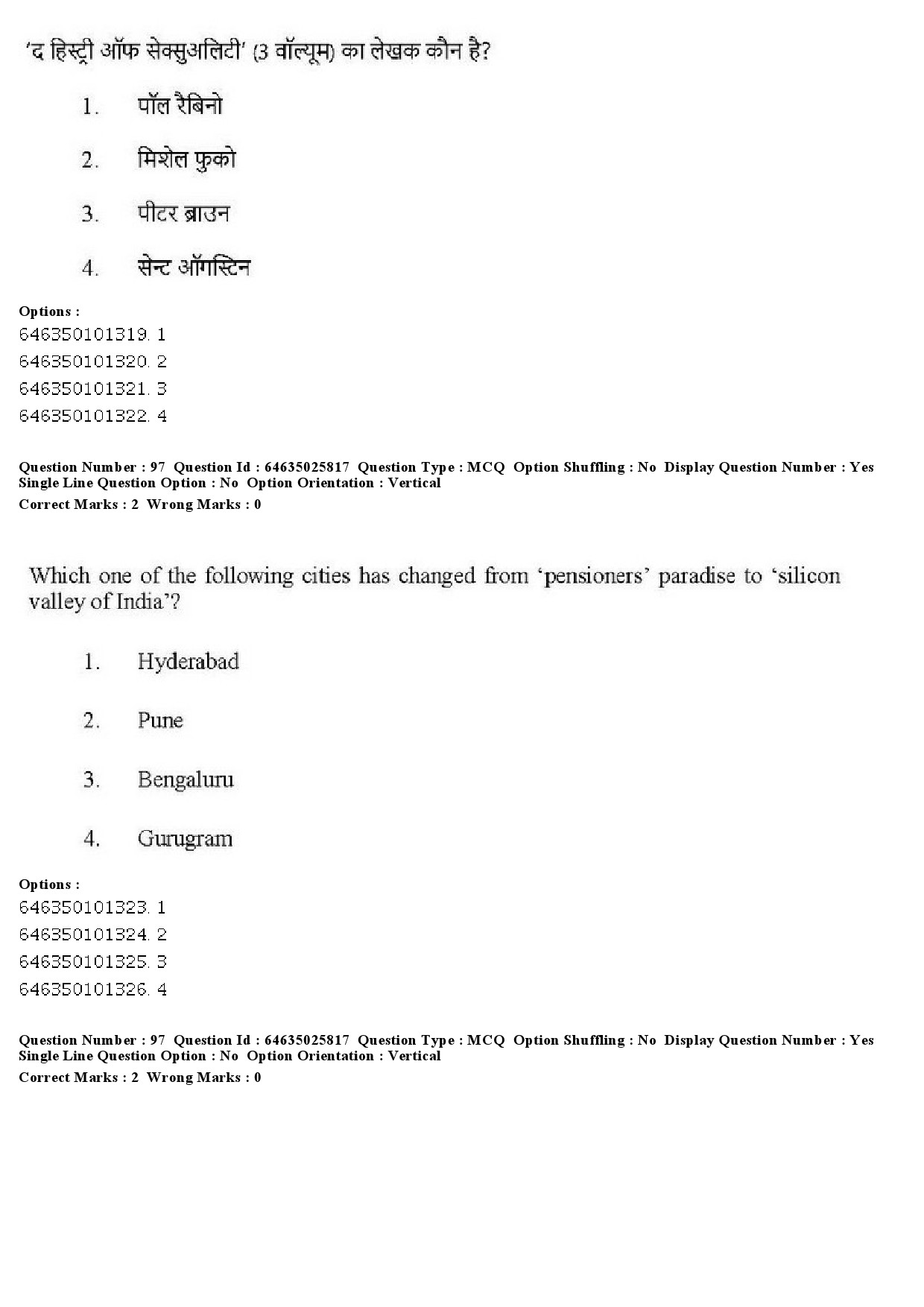 UGC NET Sociology Question Paper June 2019 86