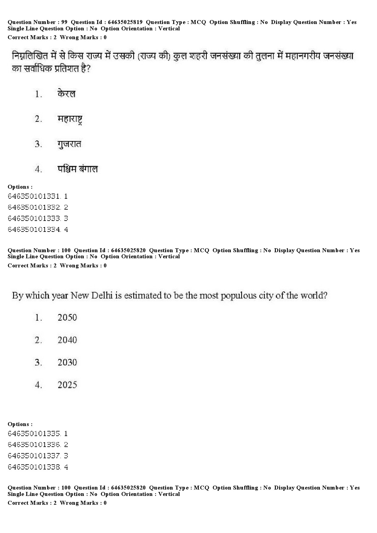 UGC NET Sociology Question Paper June 2019 89