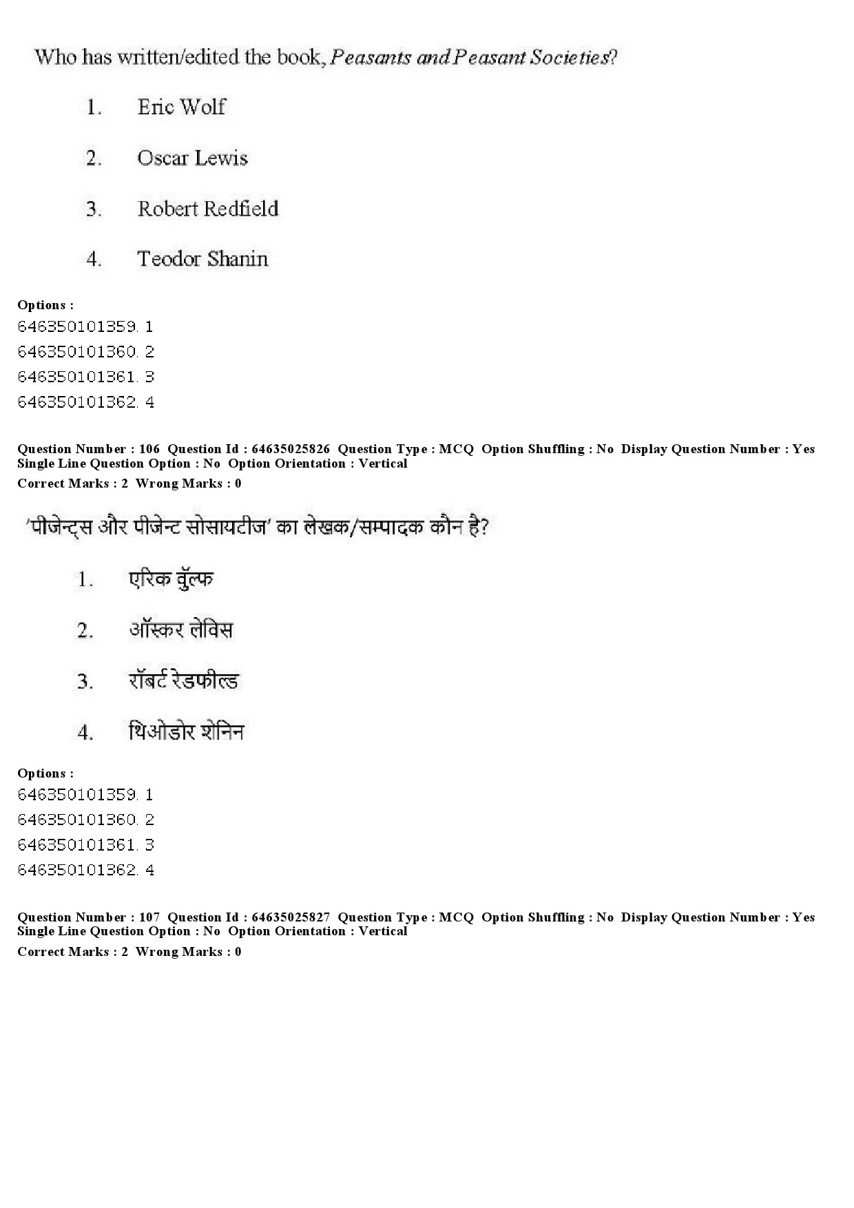 UGC NET Sociology Question Paper June 2019 95