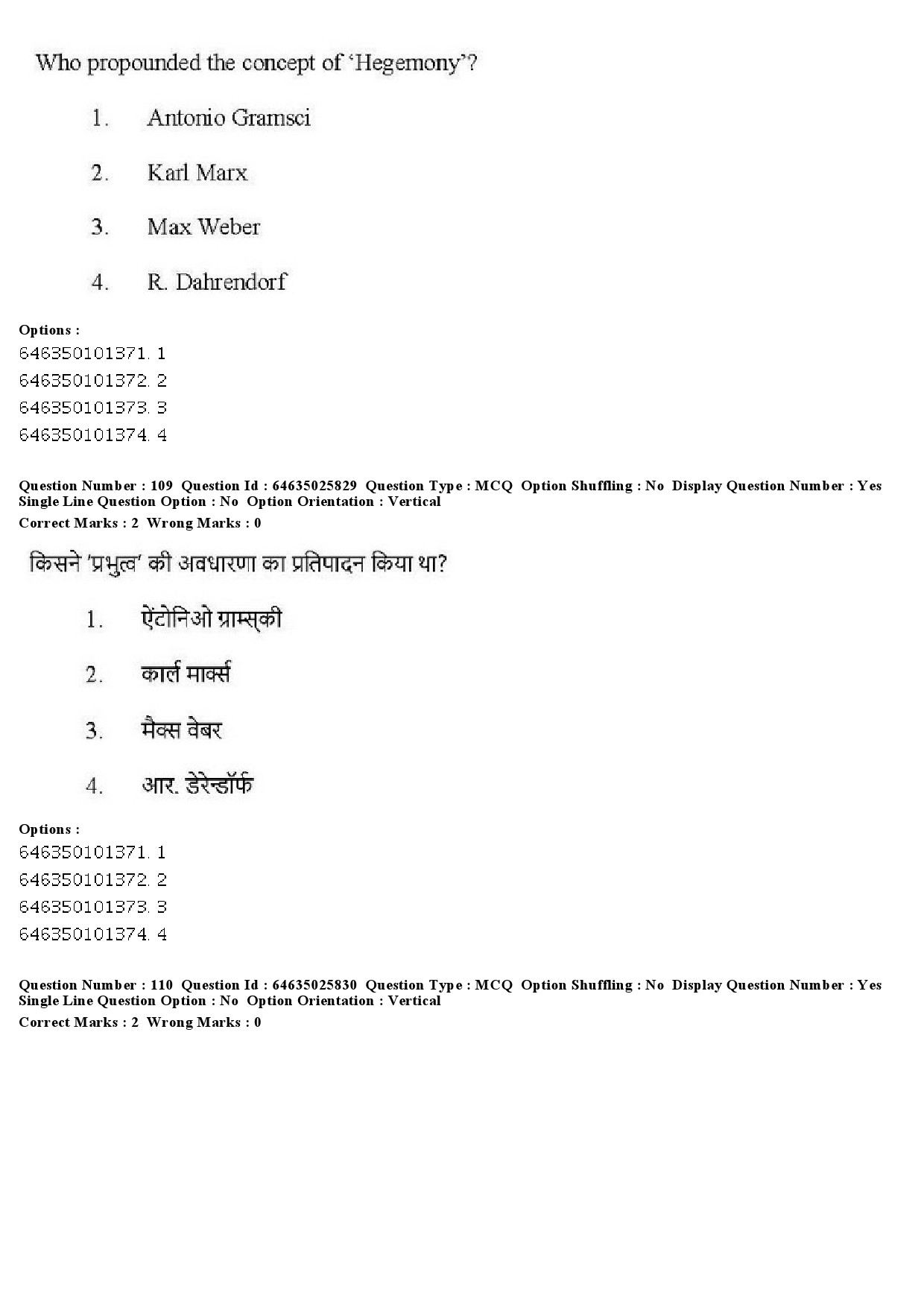 UGC NET Sociology Question Paper June 2019 98