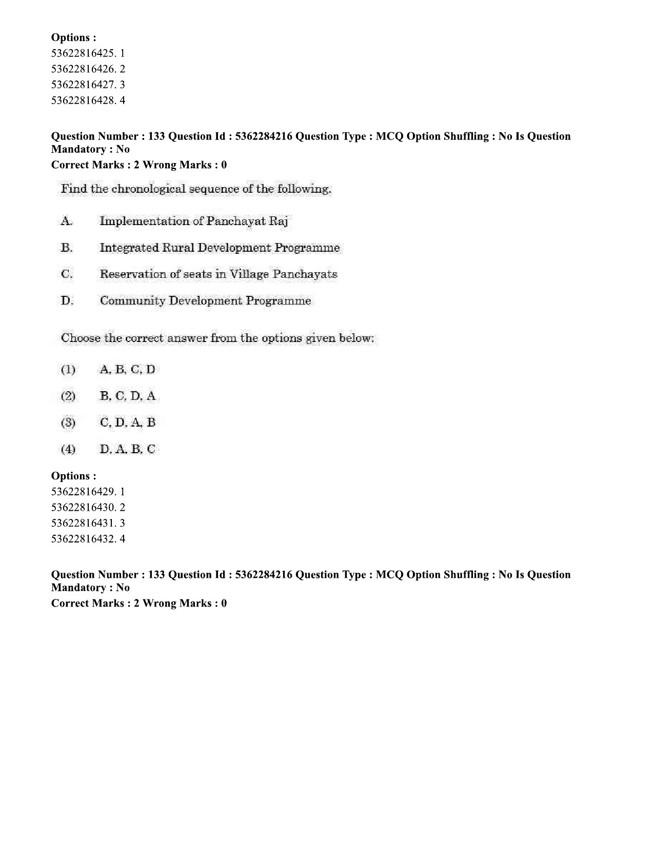 UGC NET Sociology Question Paper September 2020 135