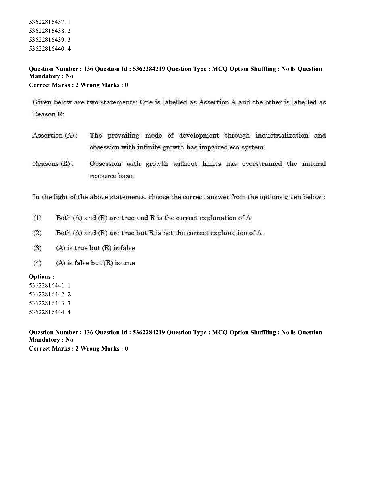 UGC NET Sociology Question Paper September 2020 139