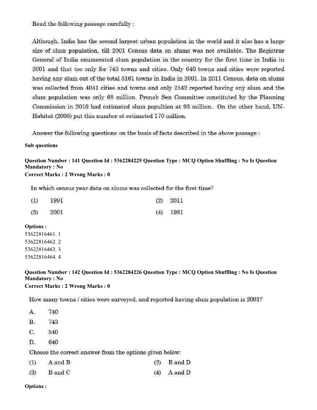 UGC NET Sociology Question Paper September 2020 147