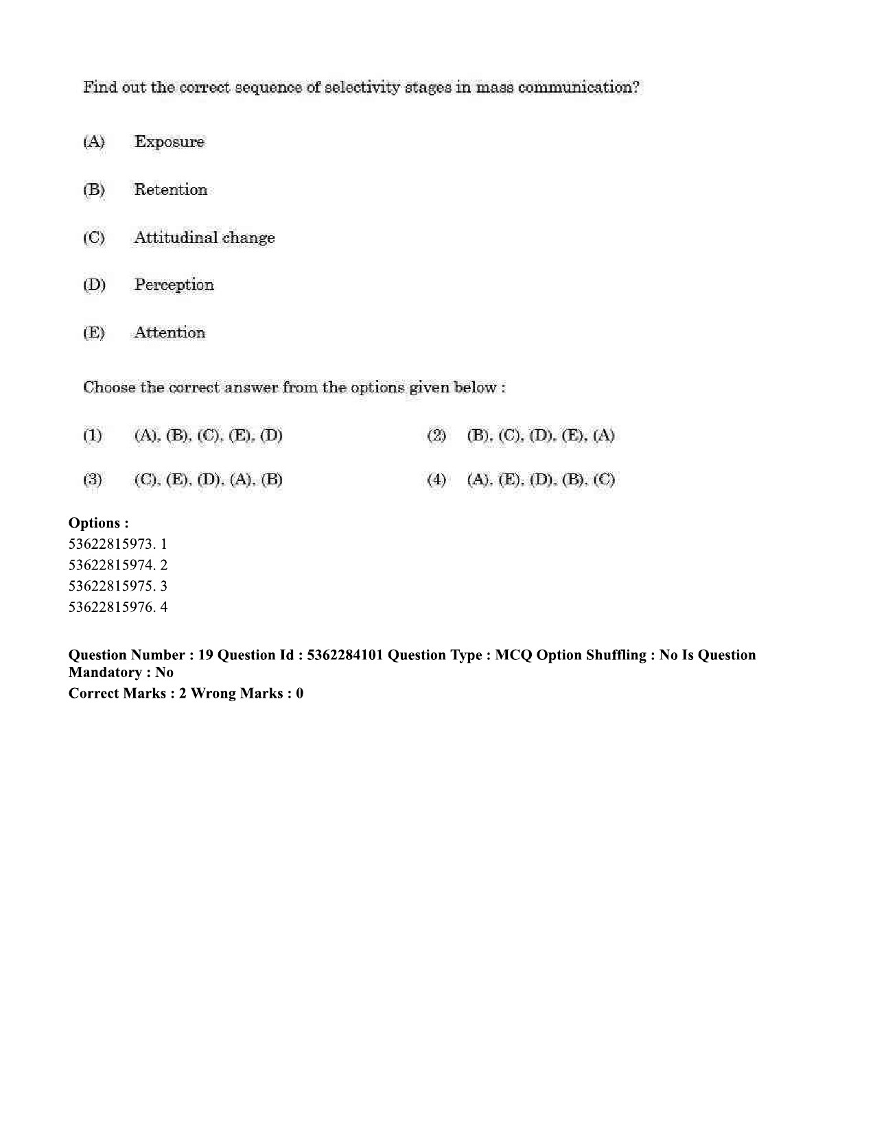 UGC NET Sociology Question Paper September 2020 22