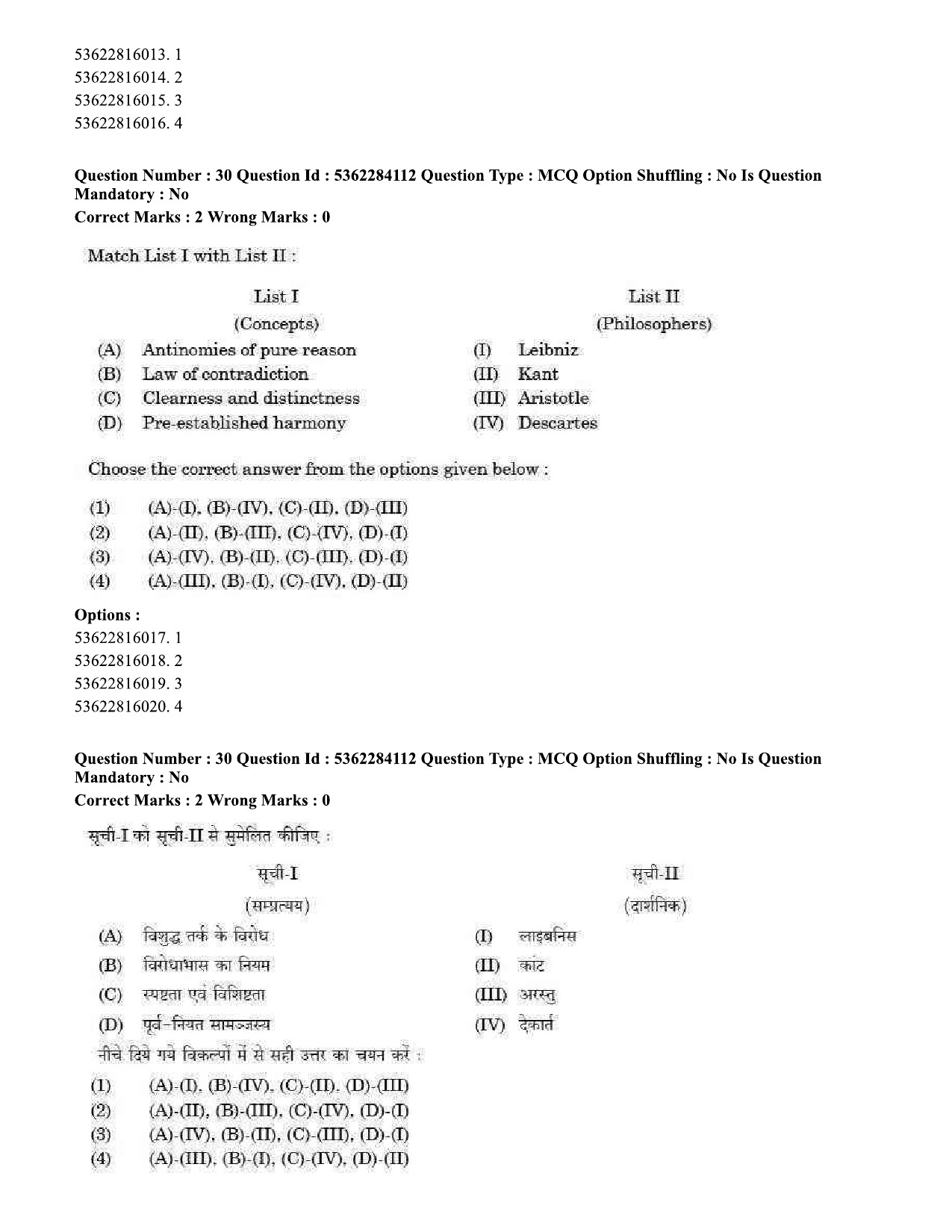 UGC NET Sociology Question Paper September 2020 34