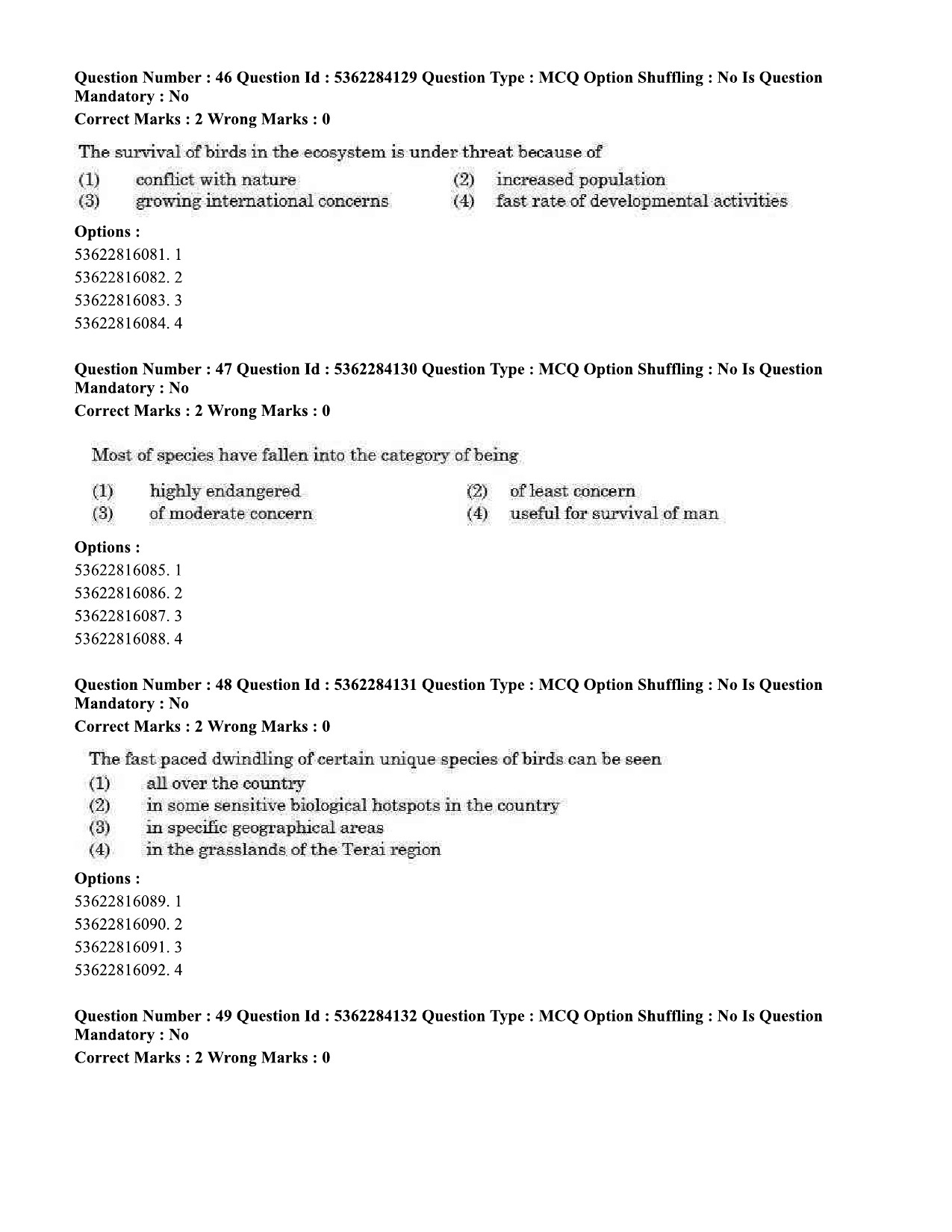 UGC NET Sociology Question Paper September 2020 52