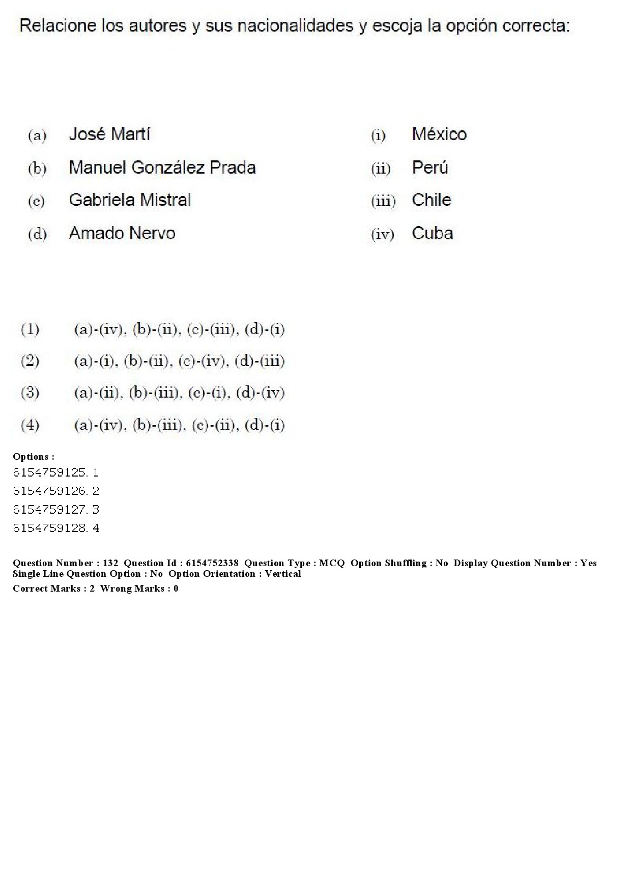 UGC NET Spanish Question Paper December 2019 107