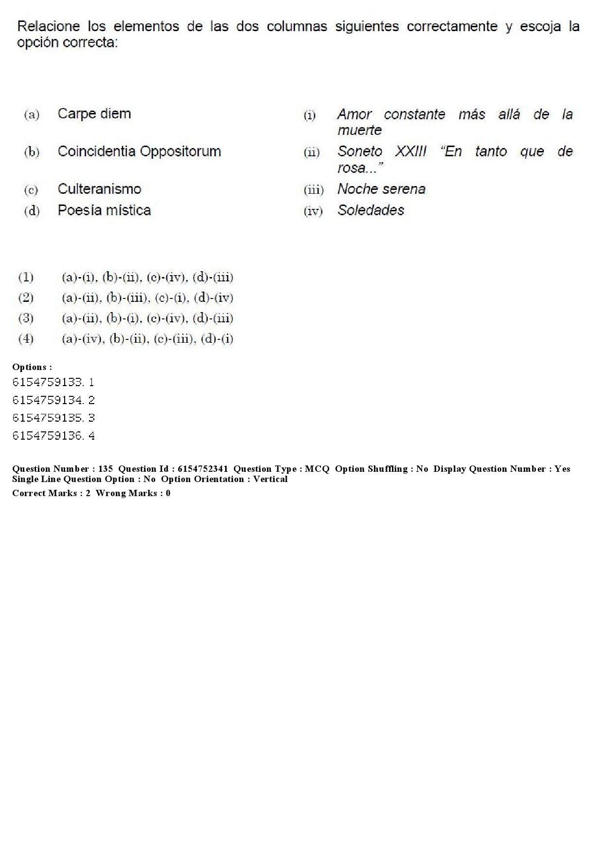 UGC NET Spanish Question Paper December 2019 111