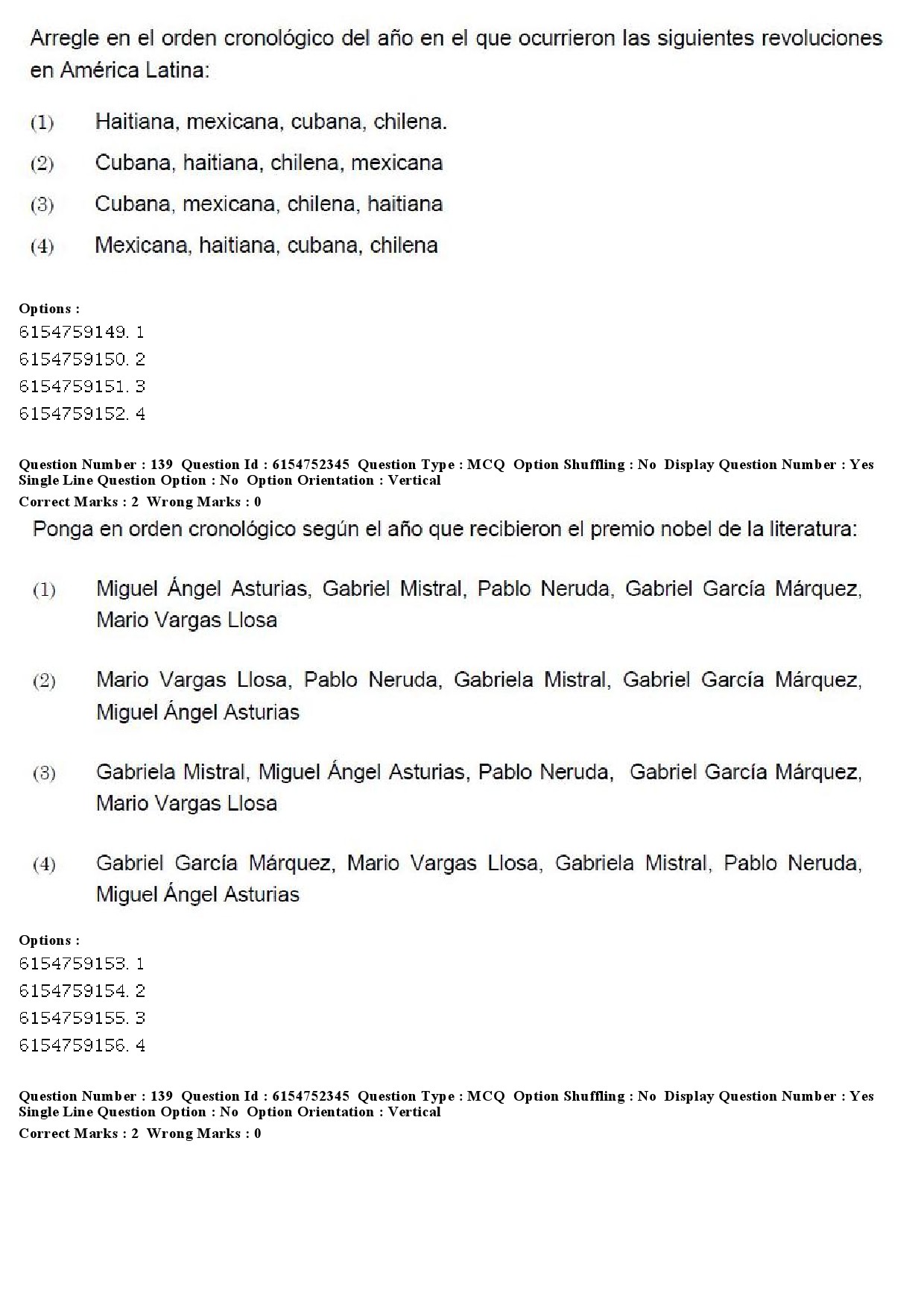 UGC NET Spanish Question Paper December 2019 116