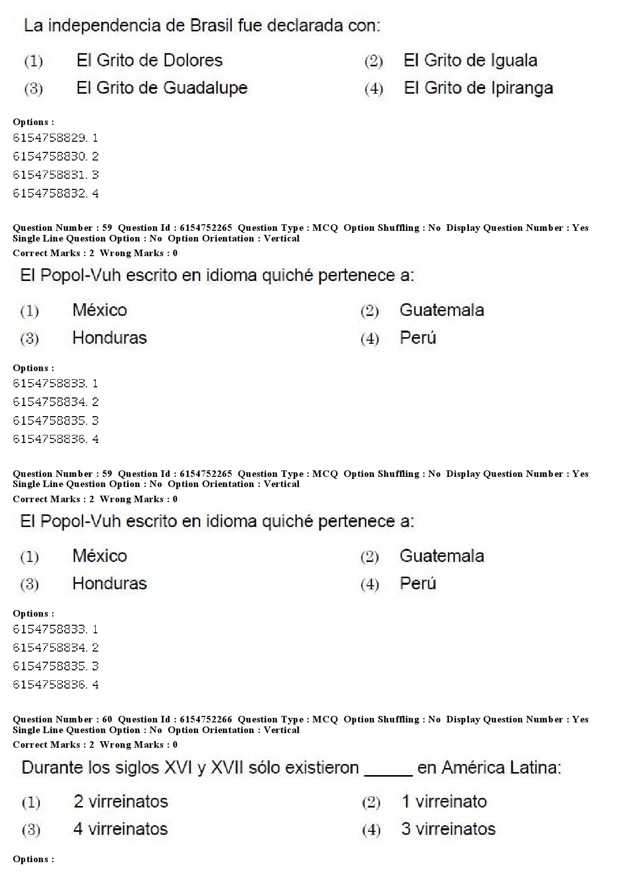 UGC NET Spanish Question Paper December 2019 48