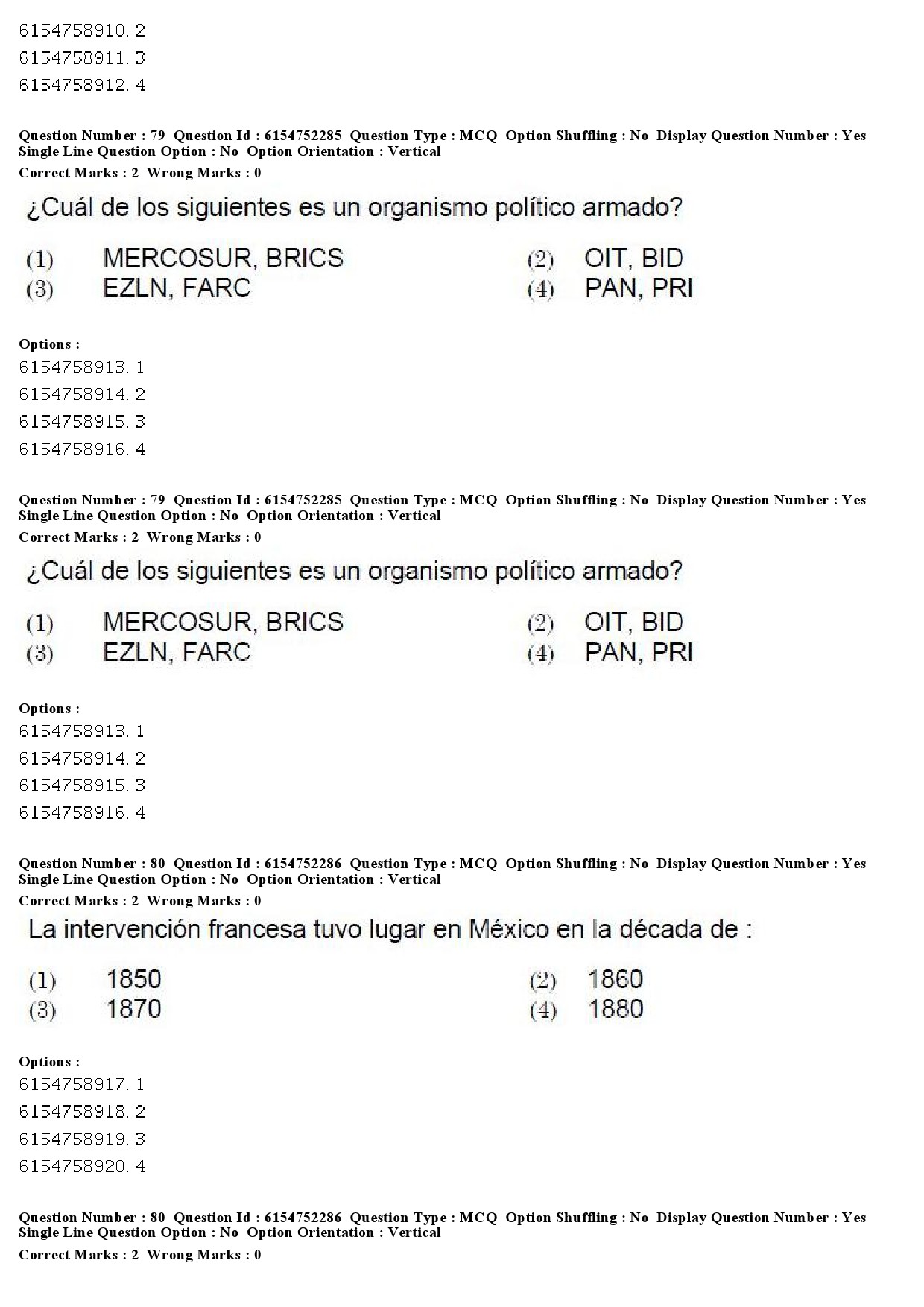 UGC NET Spanish Question Paper December 2019 60