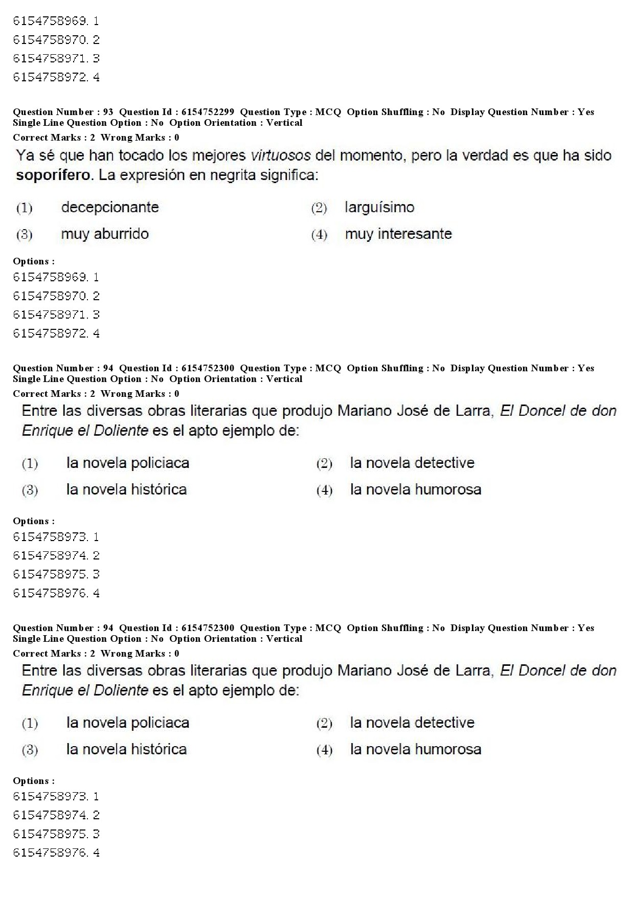 UGC NET Spanish Question Paper December 2019 69