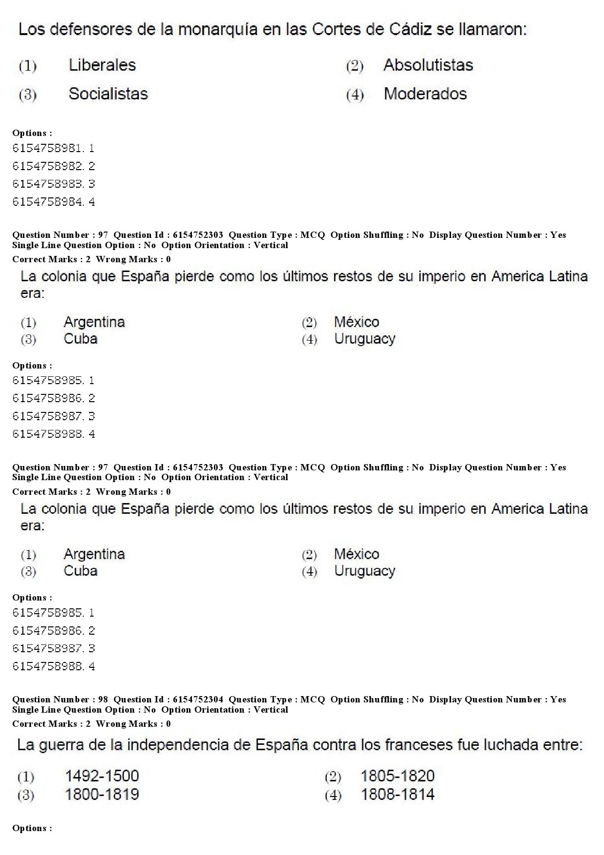 UGC NET Spanish Question Paper December 2019 71