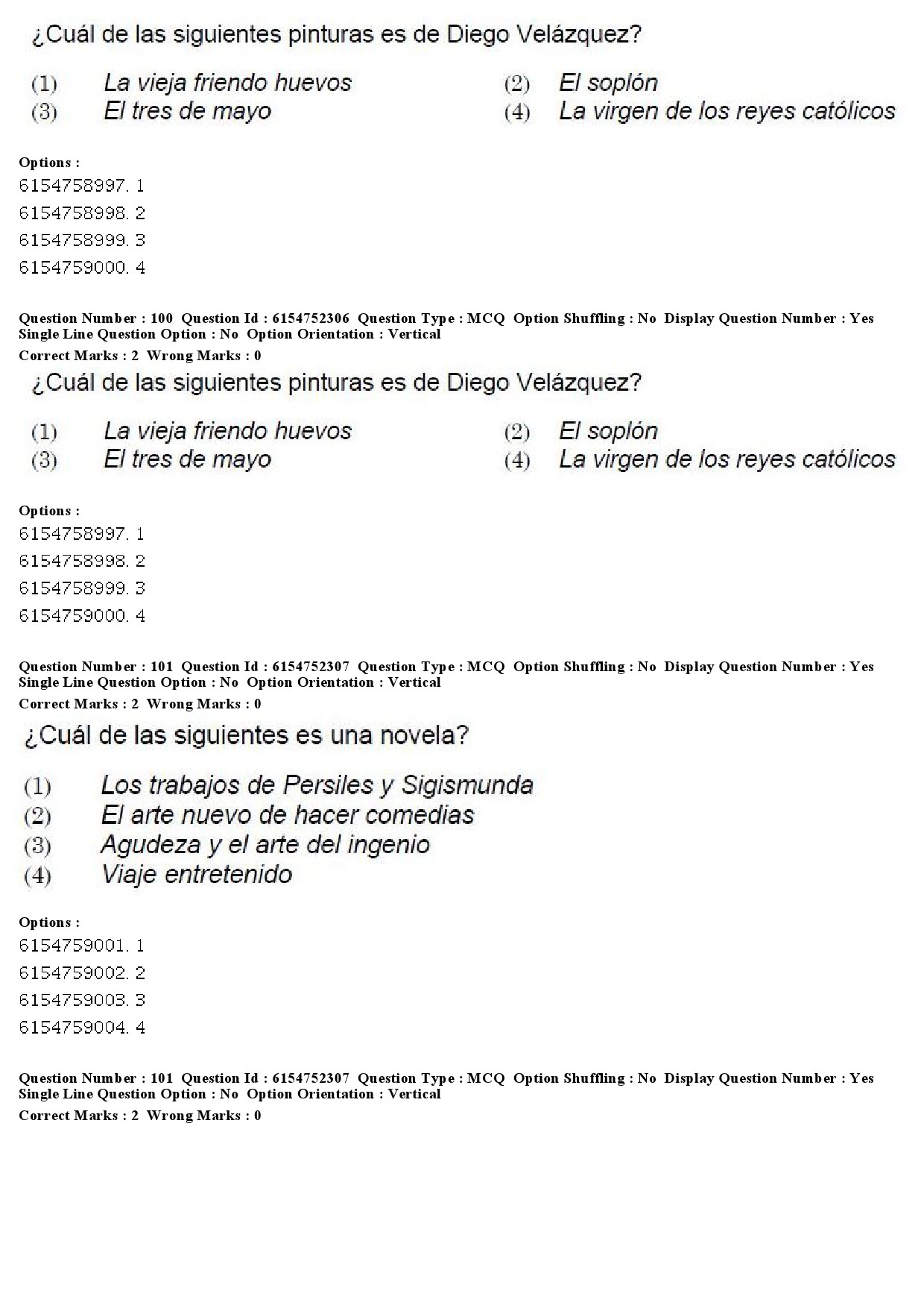 UGC NET Spanish Question Paper December 2019 73