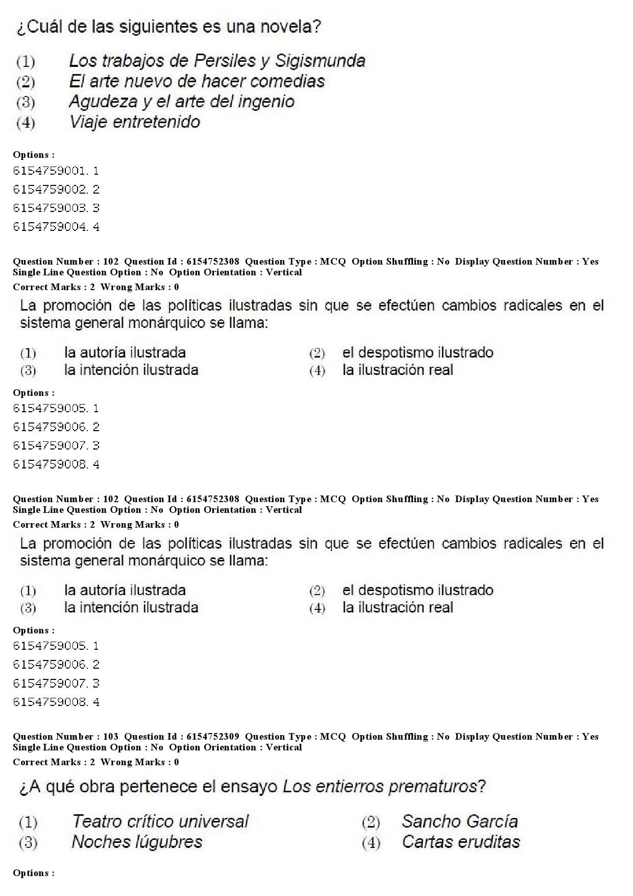 UGC NET Spanish Question Paper December 2019 74