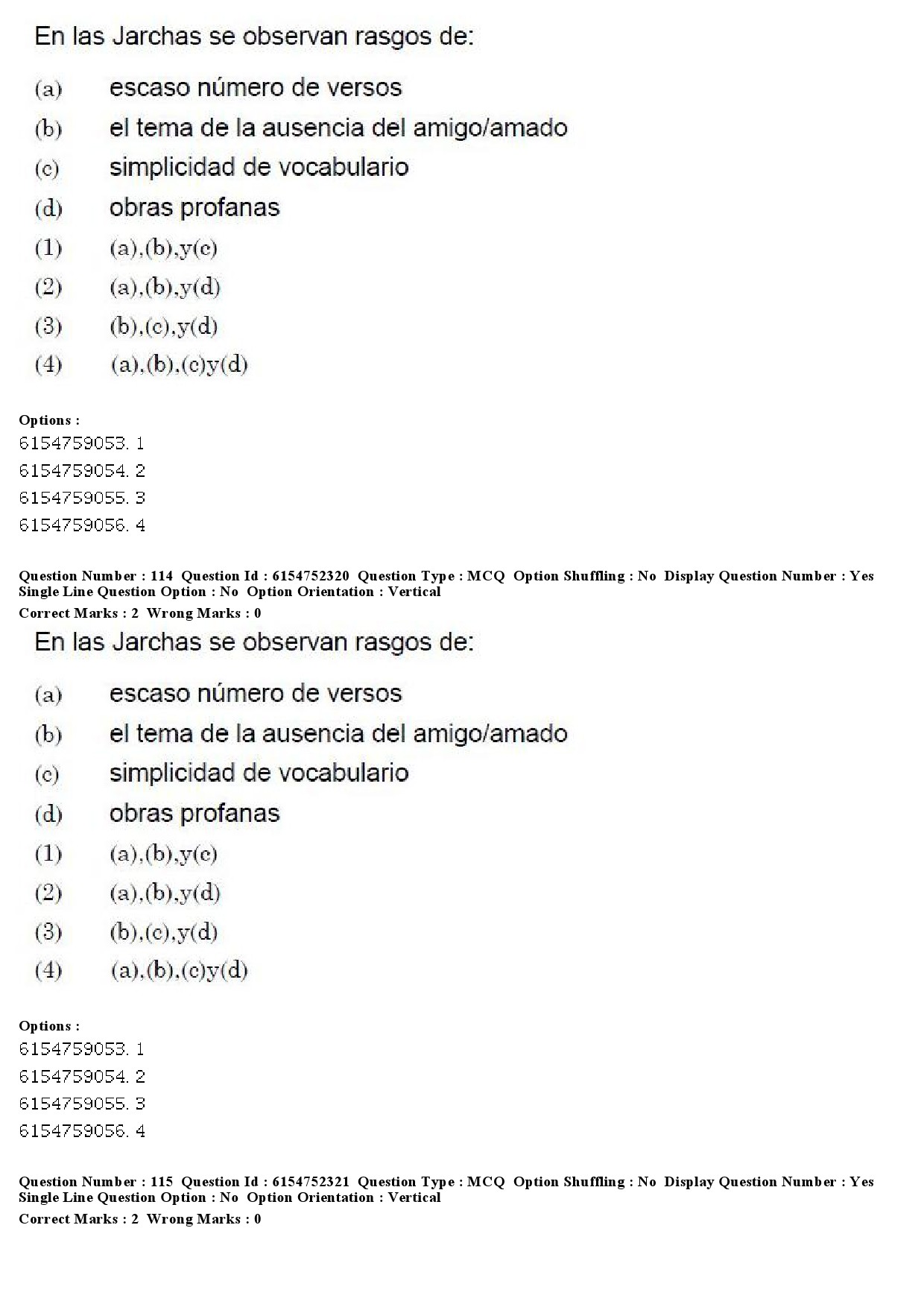 UGC NET Spanish Question Paper December 2019 84