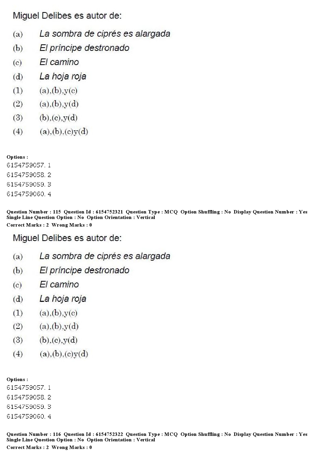 UGC NET Spanish Question Paper December 2019 85