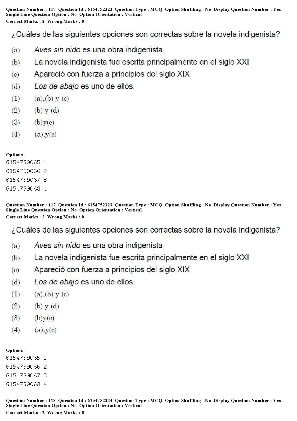 UGC NET Spanish Question Paper December 2019 87