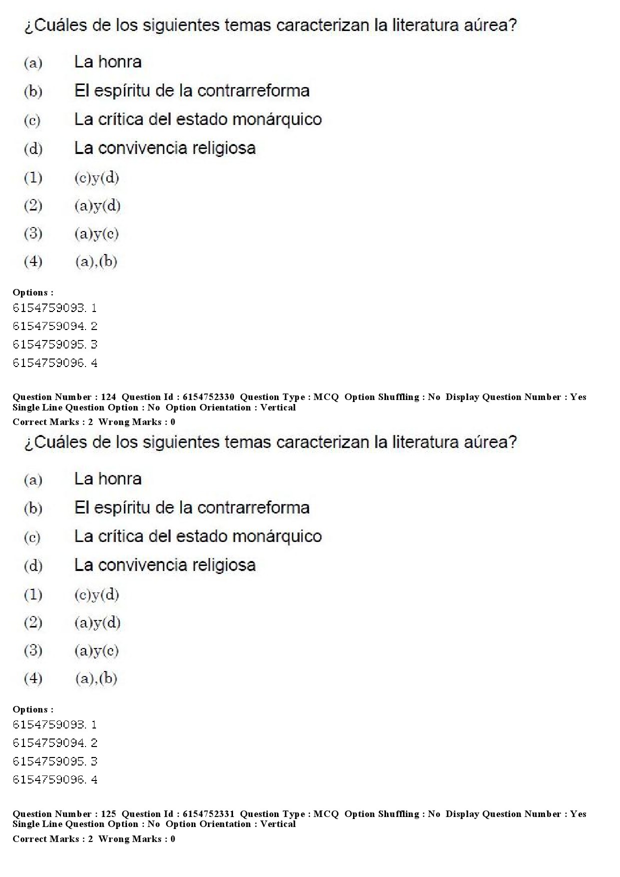 UGC NET Spanish Question Paper December 2019 94