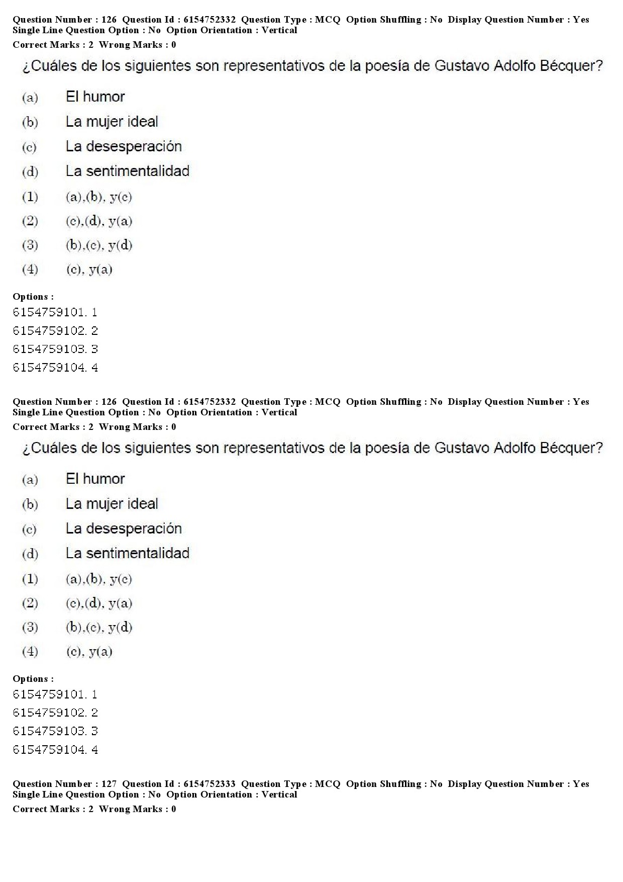 UGC NET Spanish Question Paper December 2019 96