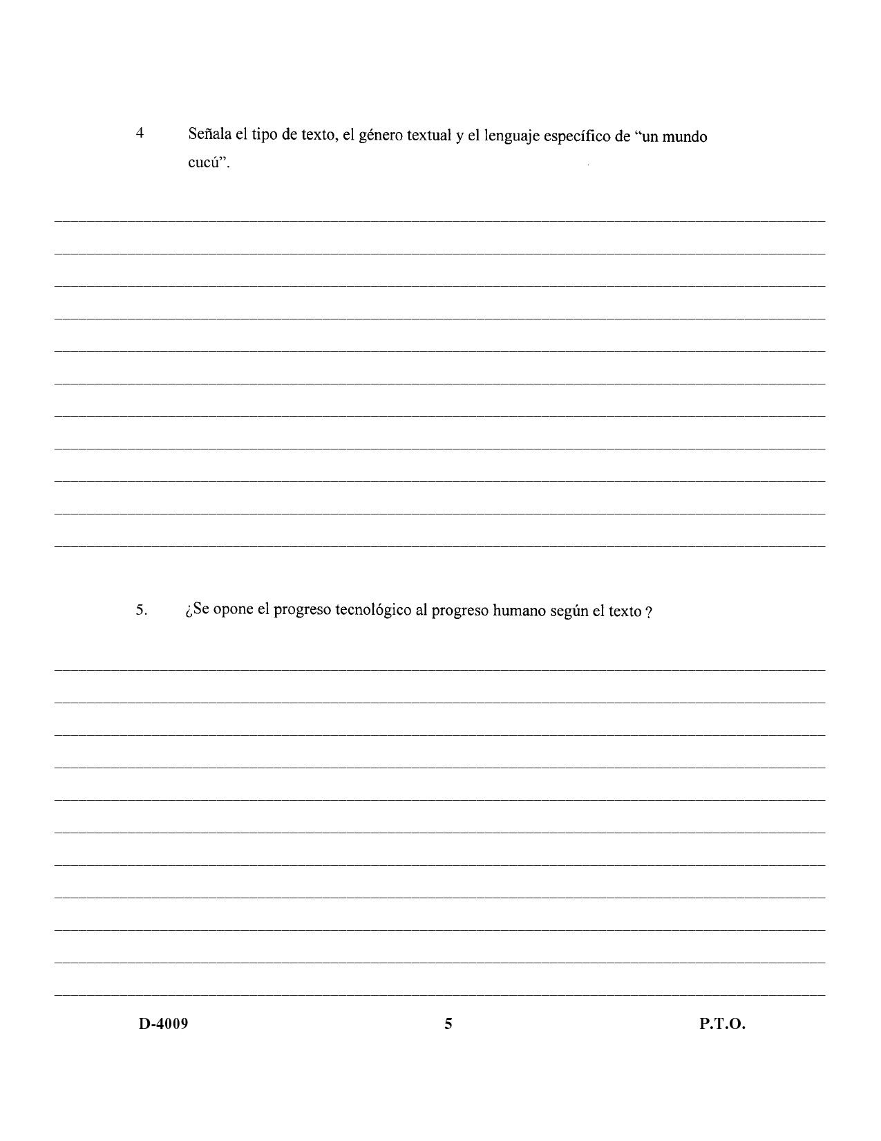 UGC NET Spanish Question Paper III December 2009 5