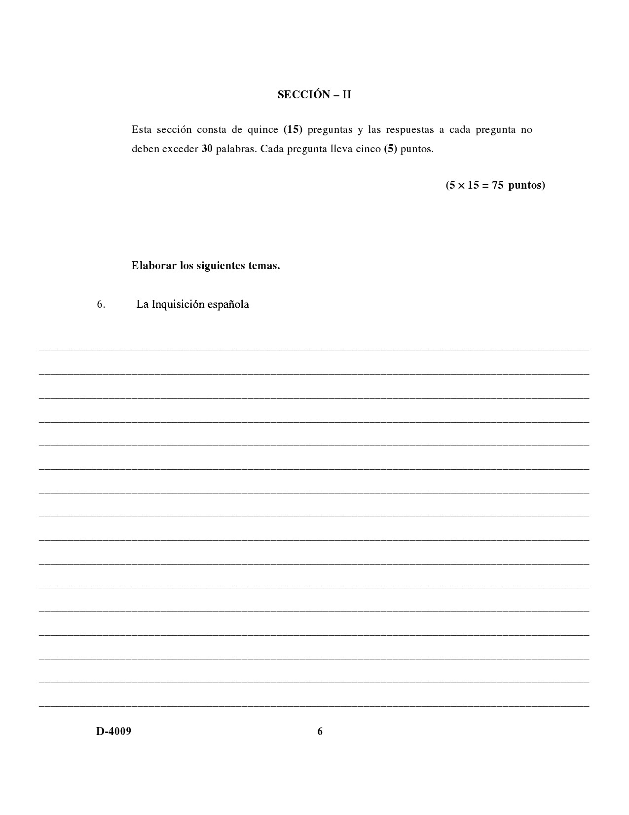 UGC NET Spanish Question Paper III December 2009 6