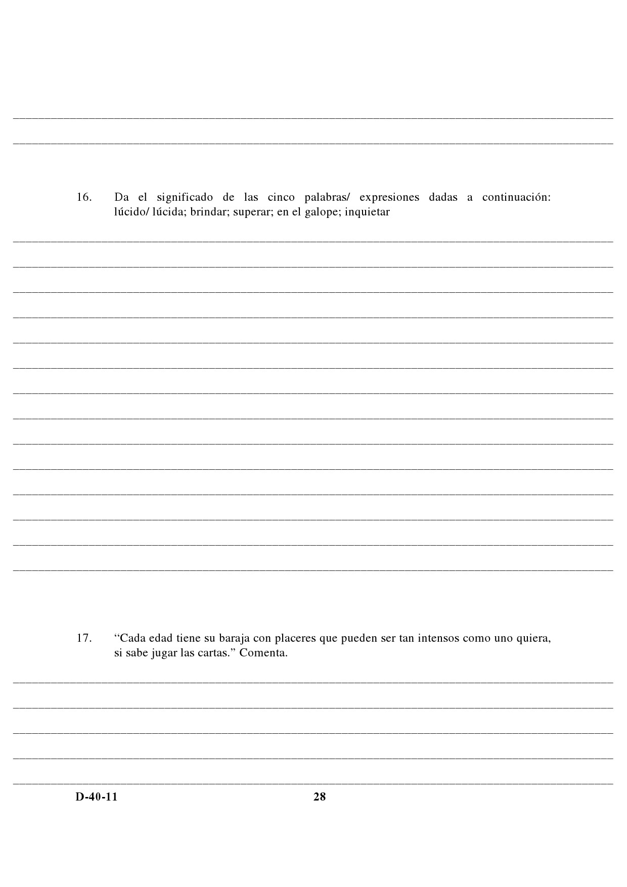 UGC NET Spanish Question Paper III December 2011 14