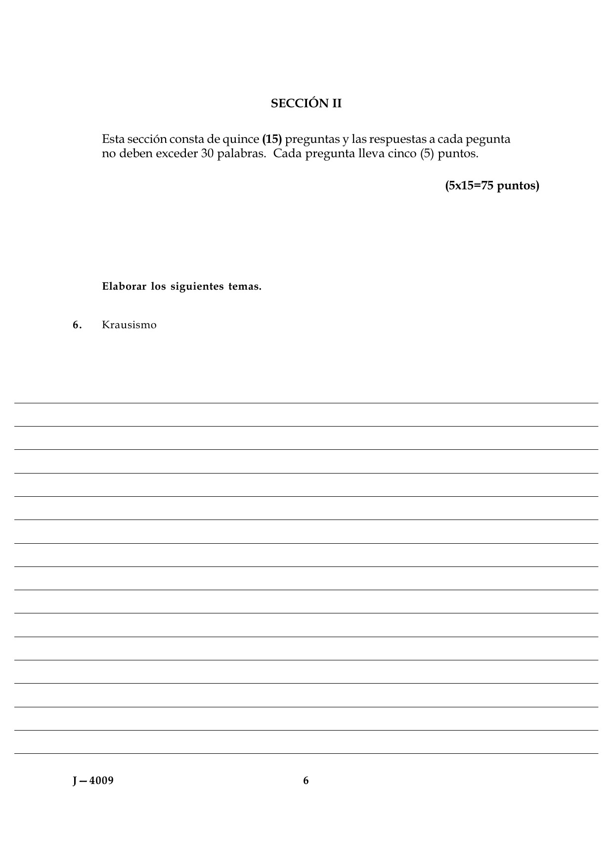 UGC NET Spanish Question Paper III June 2009 6