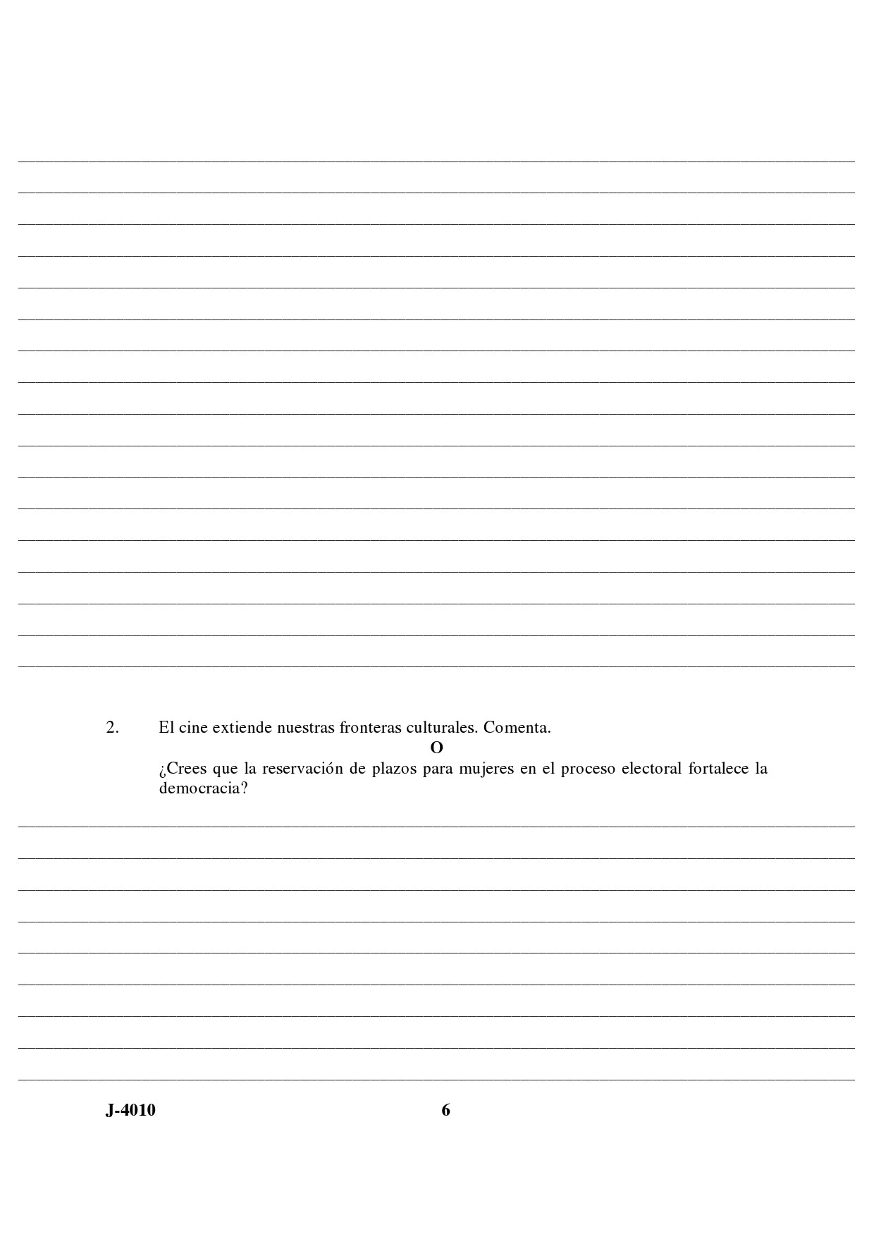 UGC NET Spanish Question Paper III June 2010 4