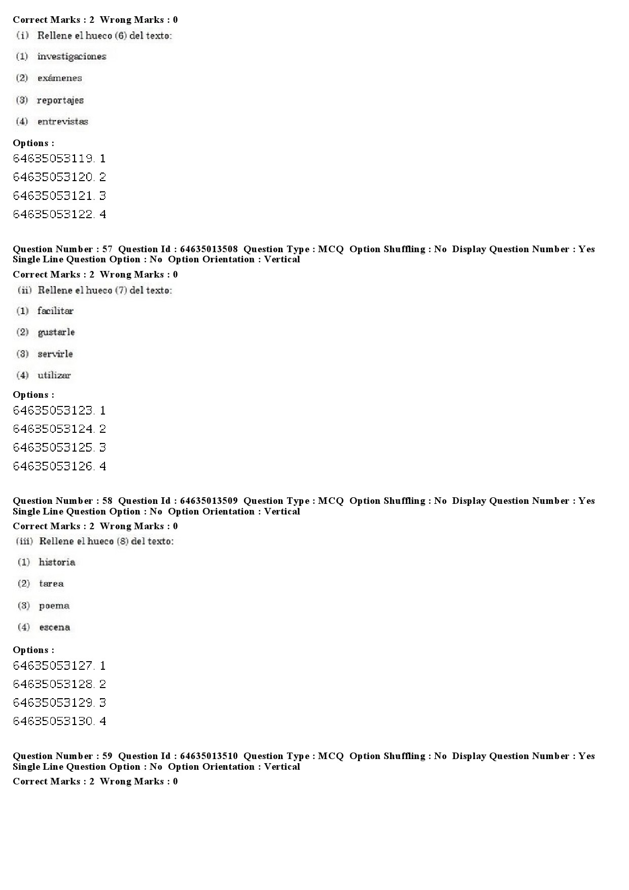 UGC NET Spanish Question Paper June 2019 40