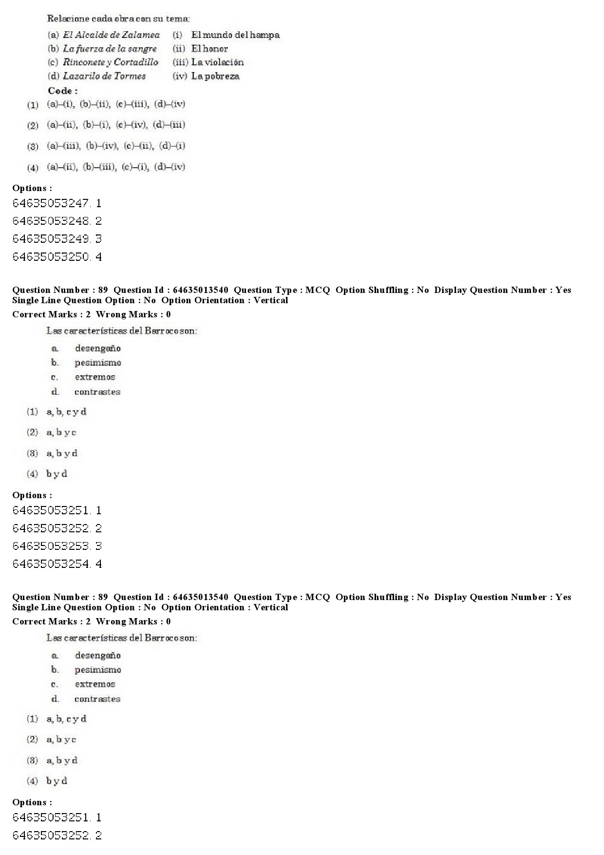 UGC NET Spanish Question Paper June 2019 60