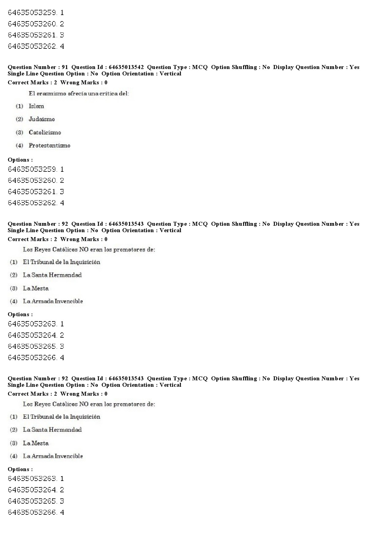 UGC NET Spanish Question Paper June 2019 62