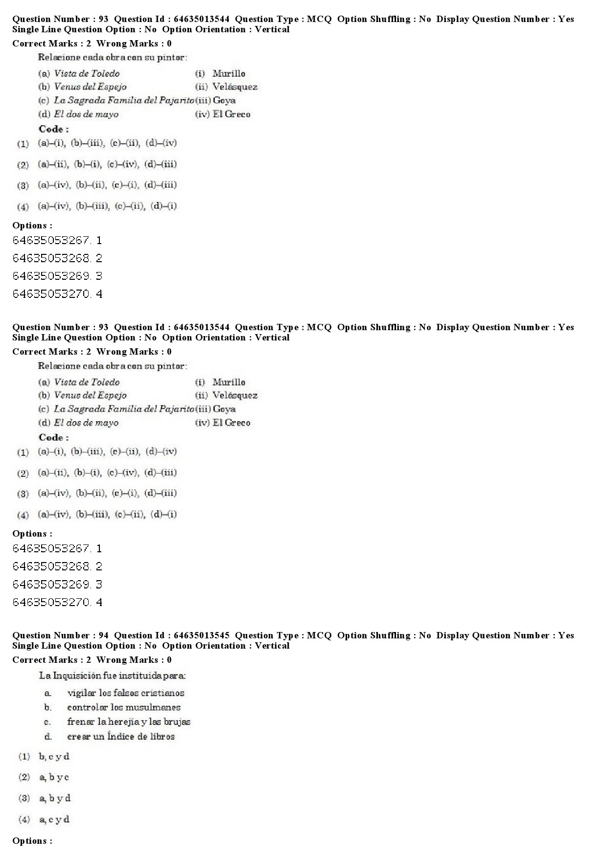 UGC NET Spanish Question Paper June 2019 63