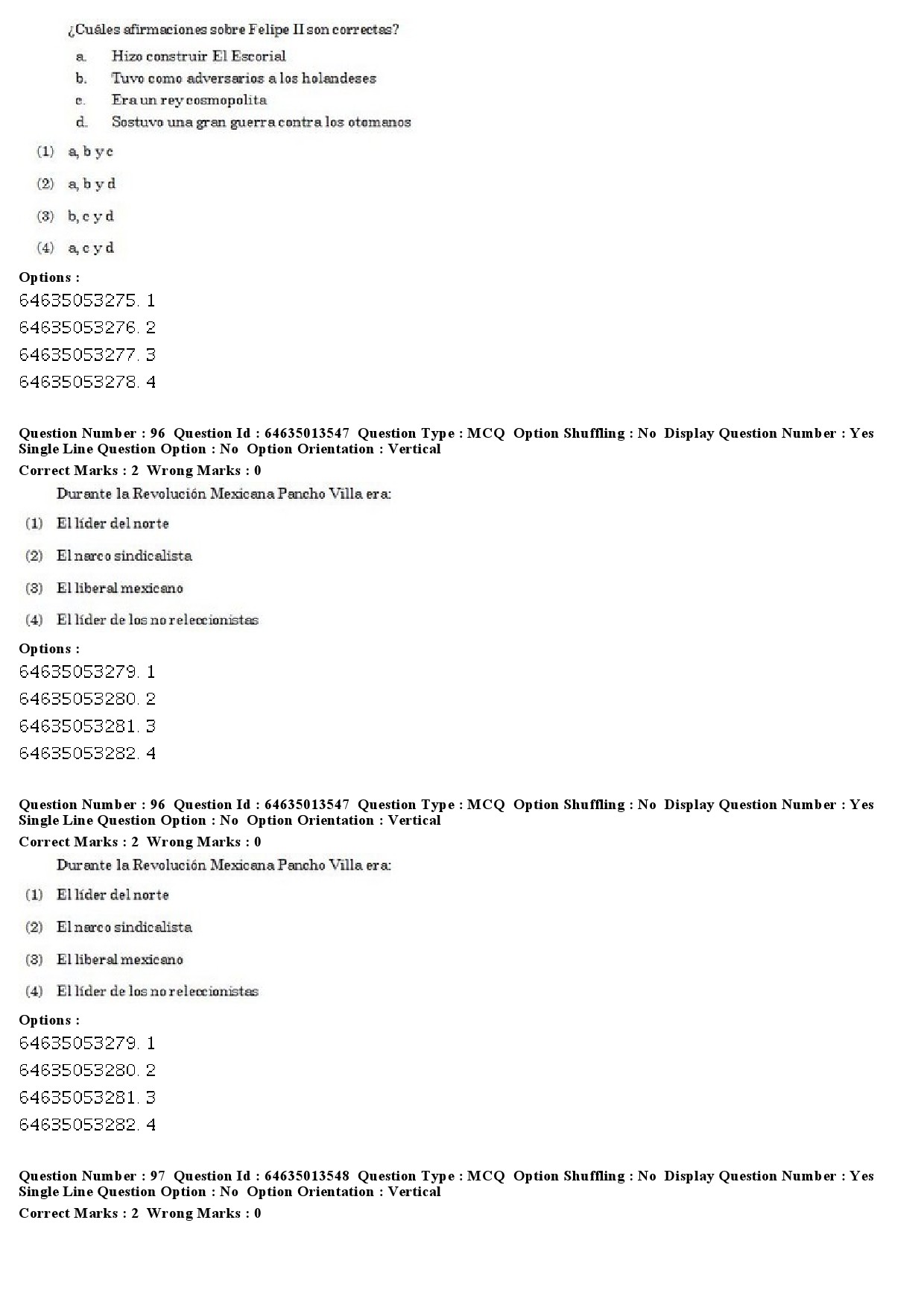 UGC NET Spanish Question Paper June 2019 65