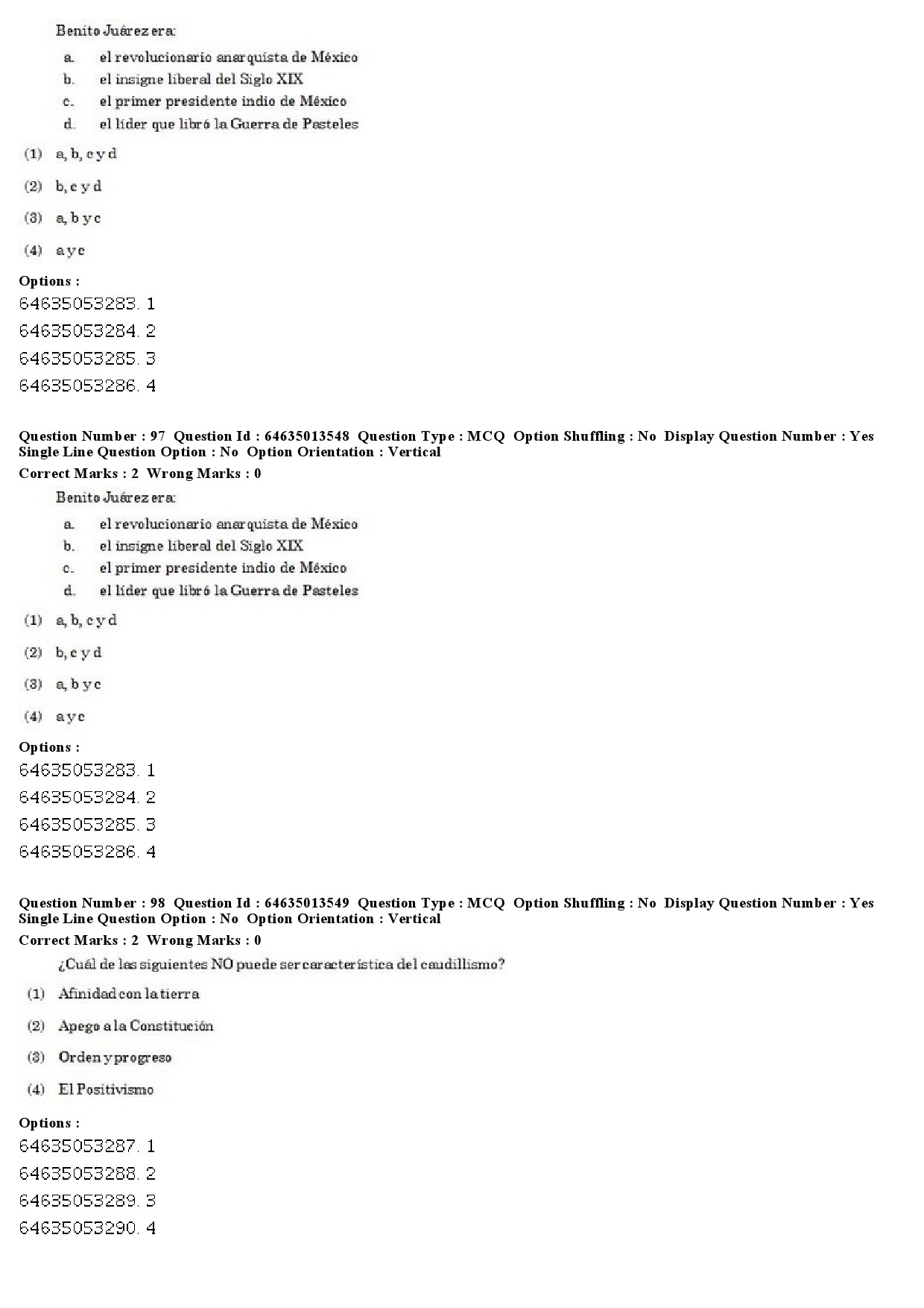 UGC NET Spanish Question Paper June 2019 66