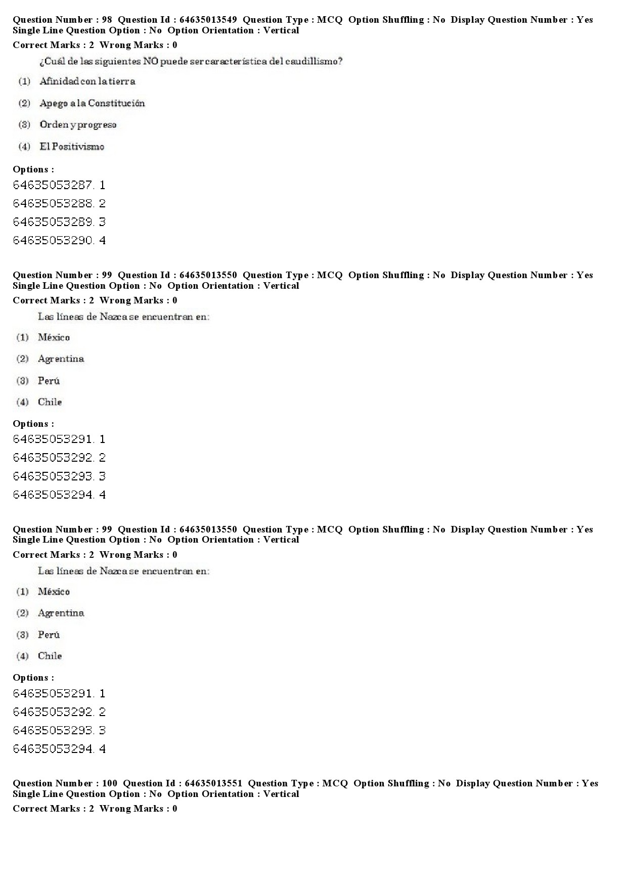 UGC NET Spanish Question Paper June 2019 67