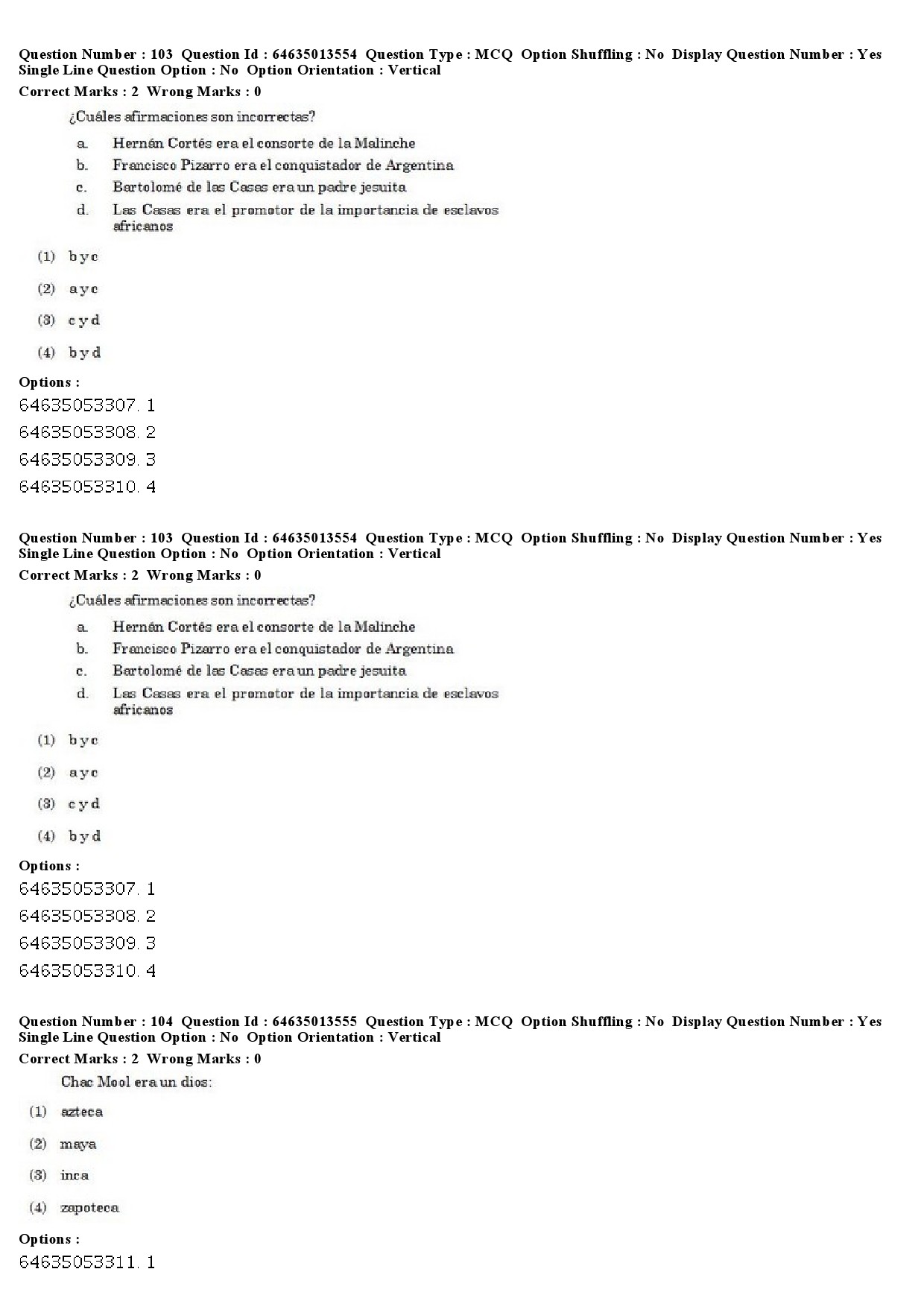 UGC NET Spanish Question Paper June 2019 70