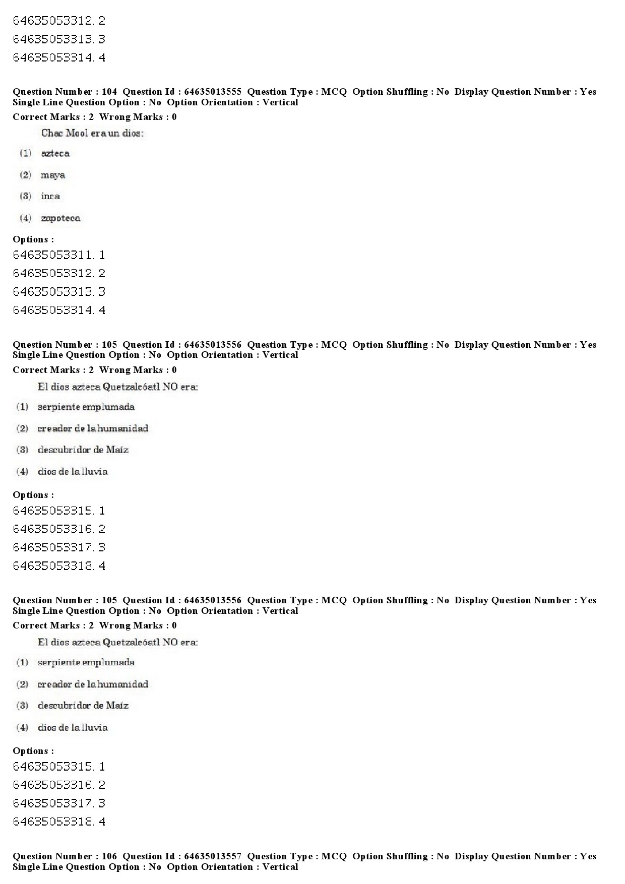 UGC NET Spanish Question Paper June 2019 71