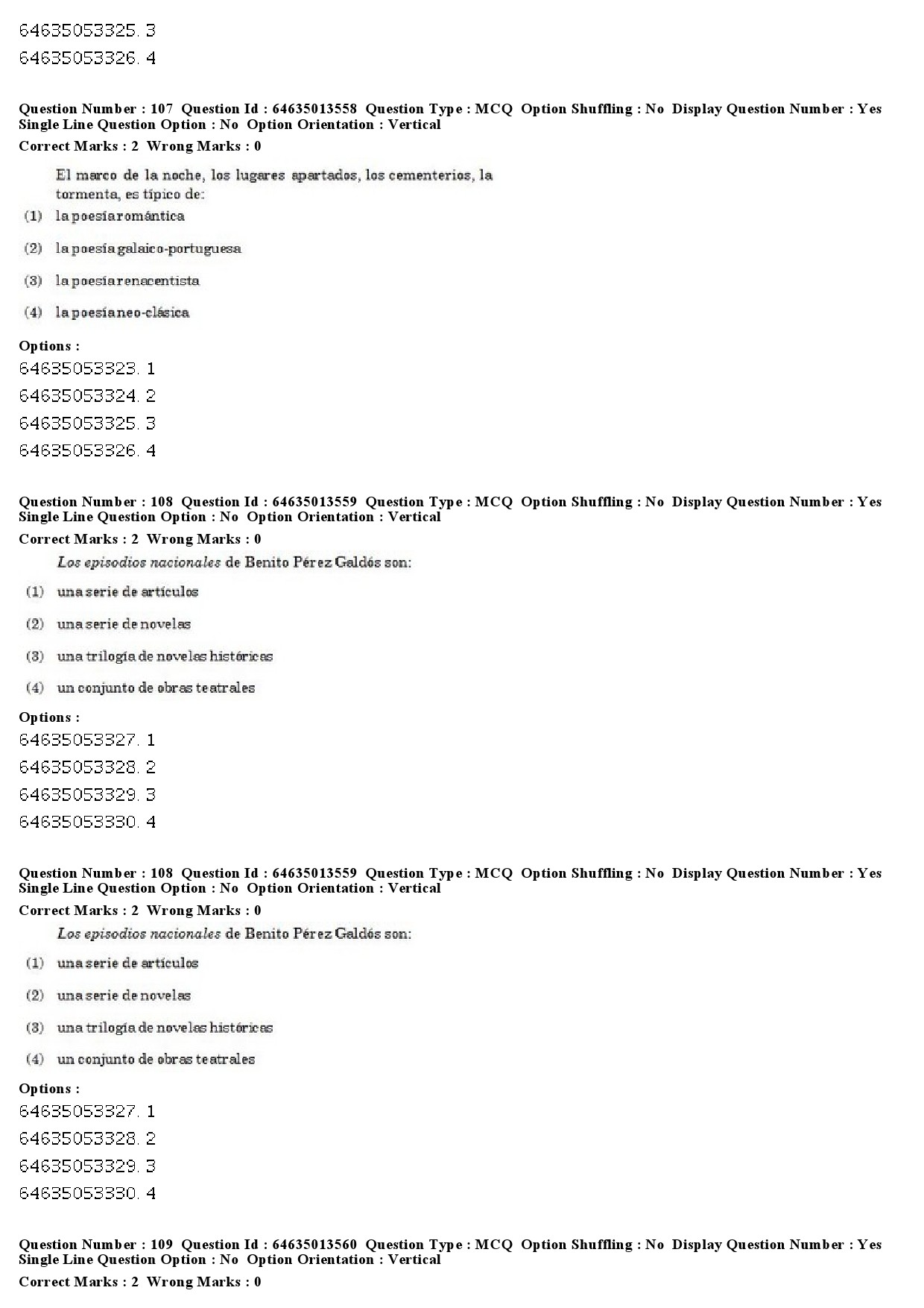 UGC NET Spanish Question Paper June 2019 73