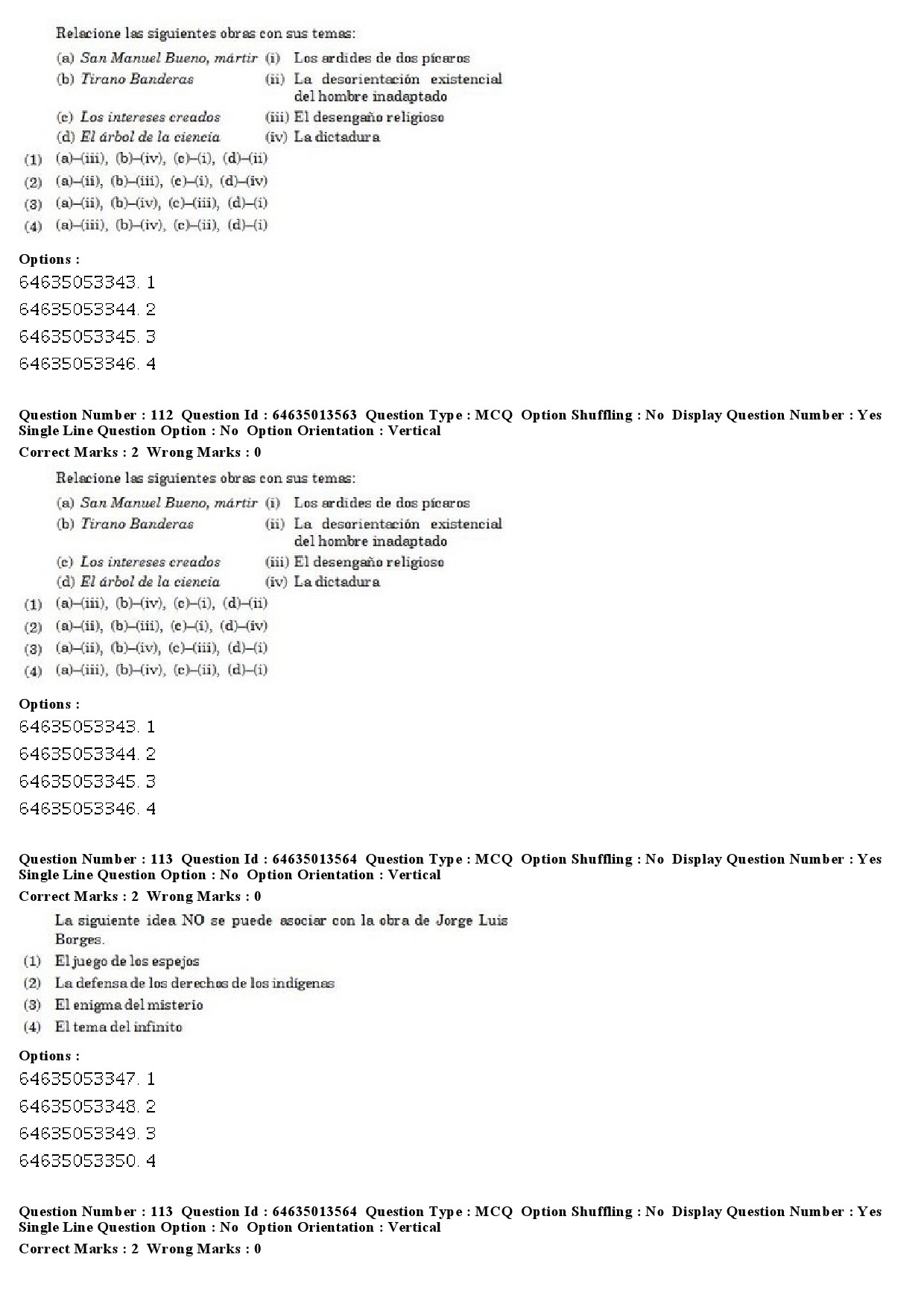 UGC NET Spanish Question Paper June 2019 76