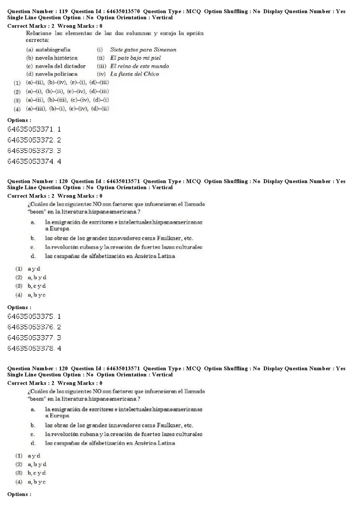 UGC NET Spanish Question Paper June 2019 81