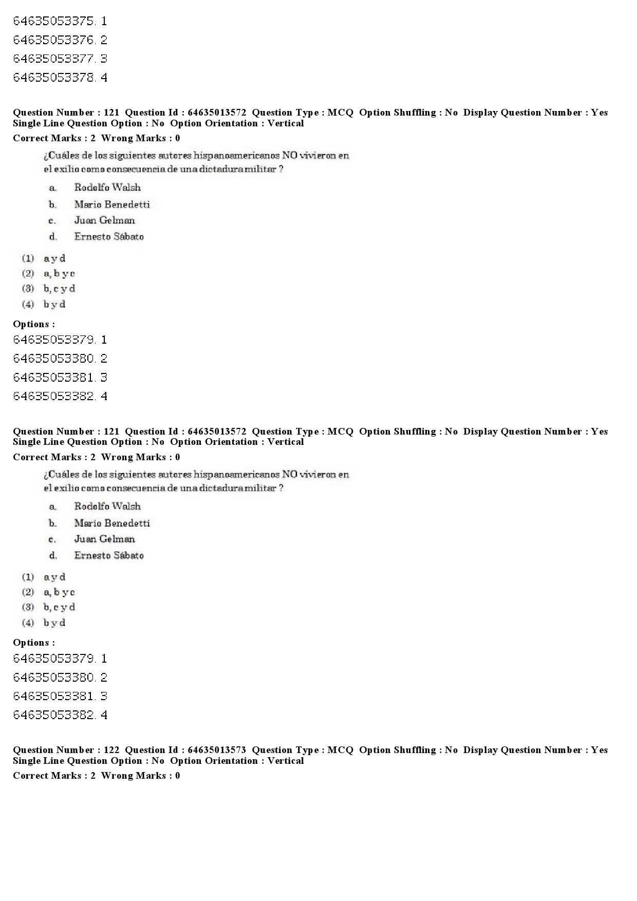 UGC NET Spanish Question Paper June 2019 82